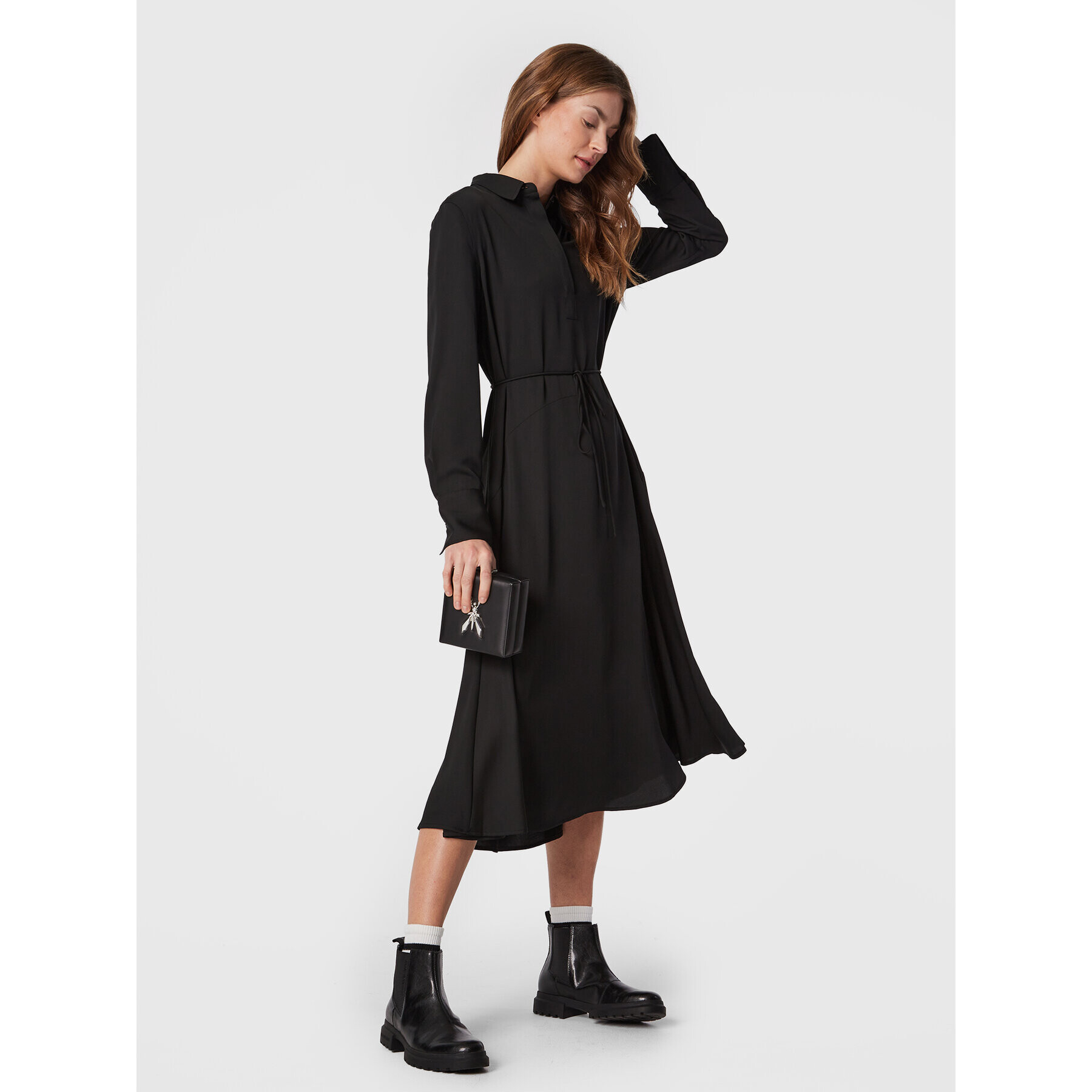Calvin Klein Ежедневна рокля K20K205532 Черен Regular Fit - Pepit.bg