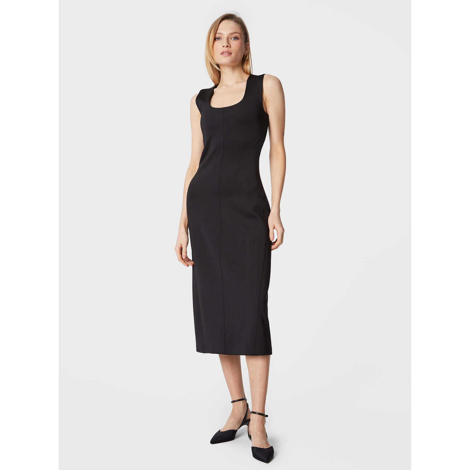 Calvin Klein Ежедневна рокля Technical K20K205022 Черен Regular Fit - Pepit.bg