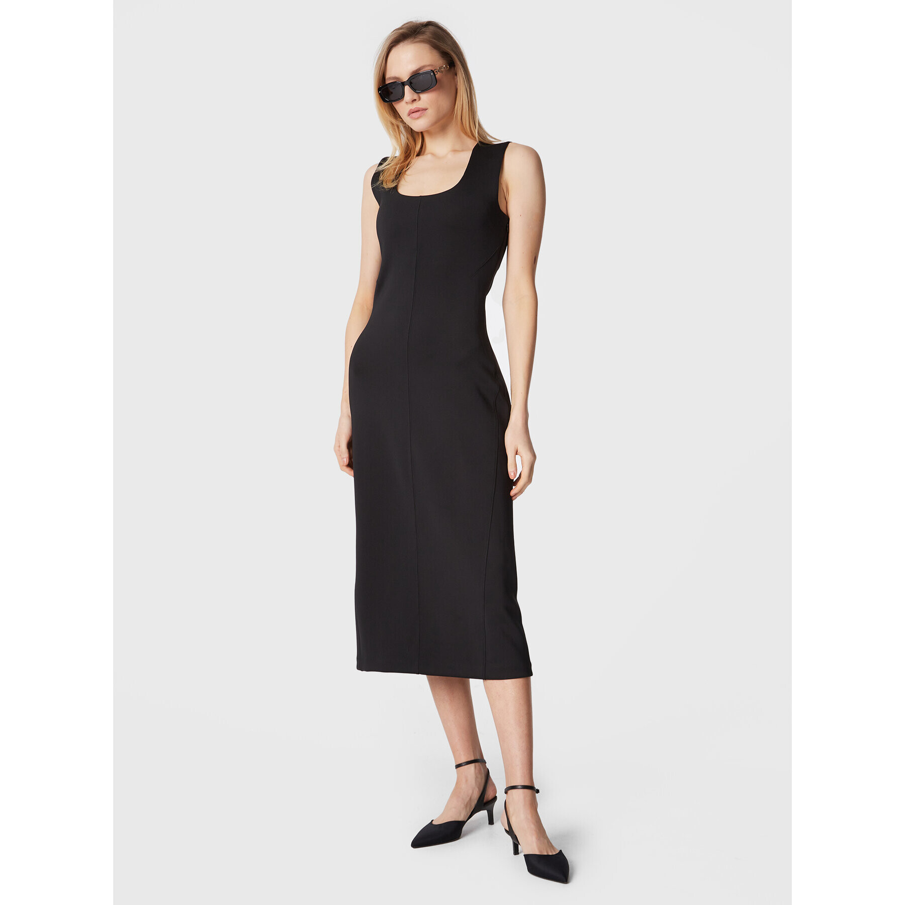 Calvin Klein Ежедневна рокля Technical K20K205022 Черен Regular Fit - Pepit.bg