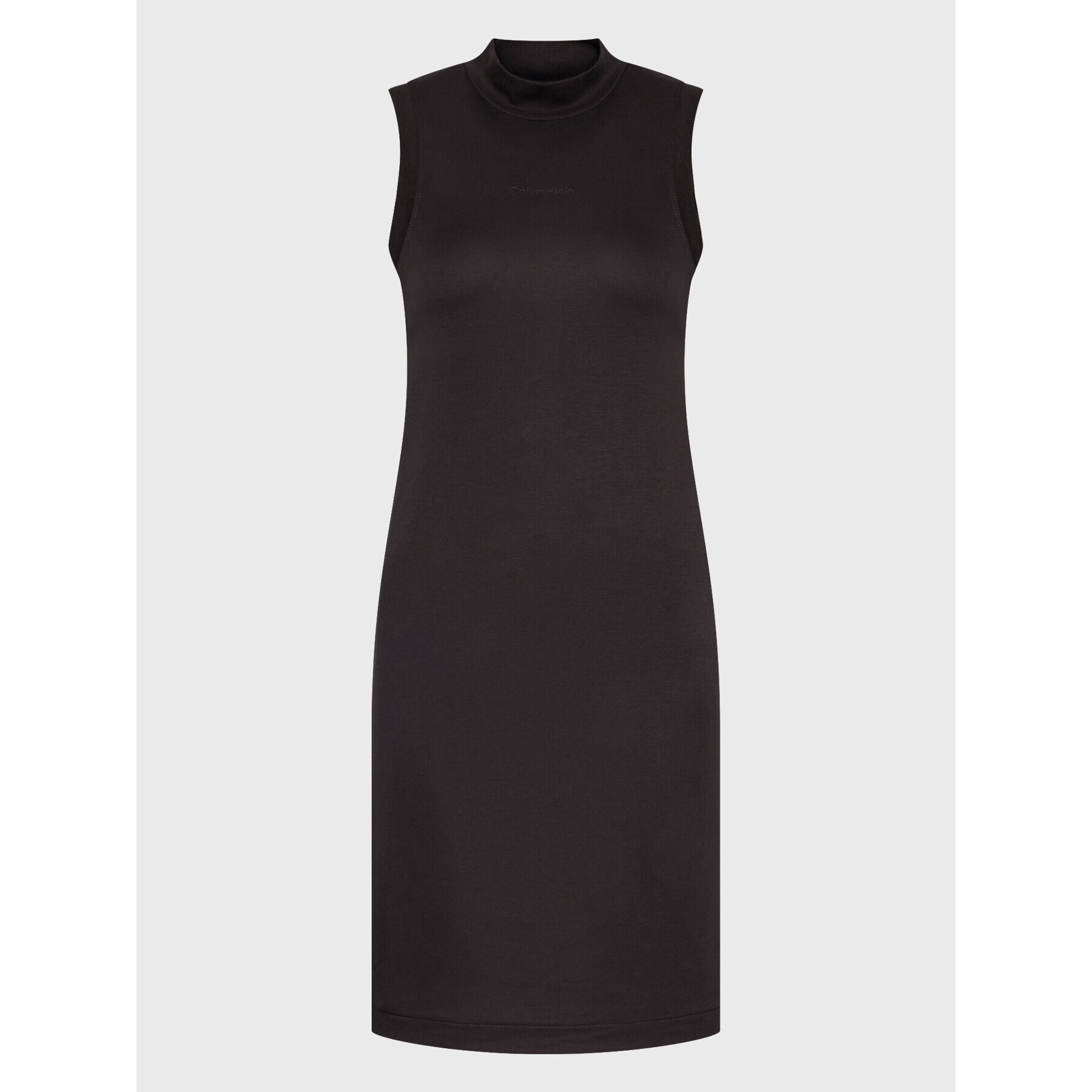 Calvin Klein Ежедневна рокля Micro Logo Interlock K20K203843 Черен Regular Fit - Pepit.bg