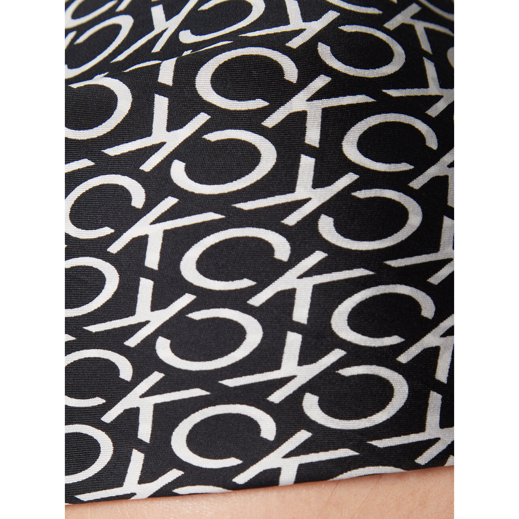 Calvin Klein Фишу Monogram K60K610224 Черен - Pepit.bg