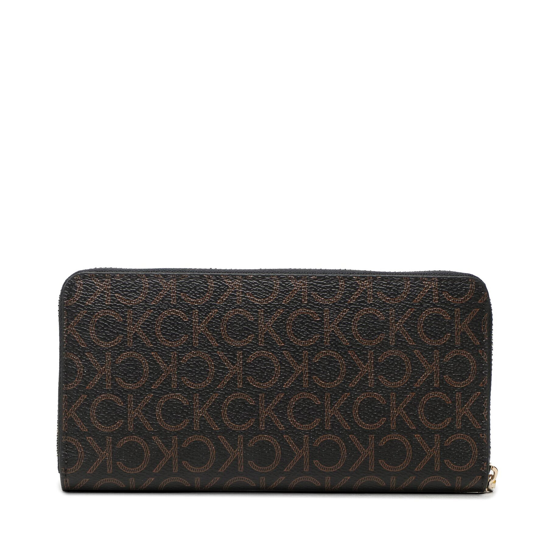 Calvin Klein Голям дамски портфейл Ck Must Z/A Wallet Lg Mono K60K610295 Кафяв - Pepit.bg