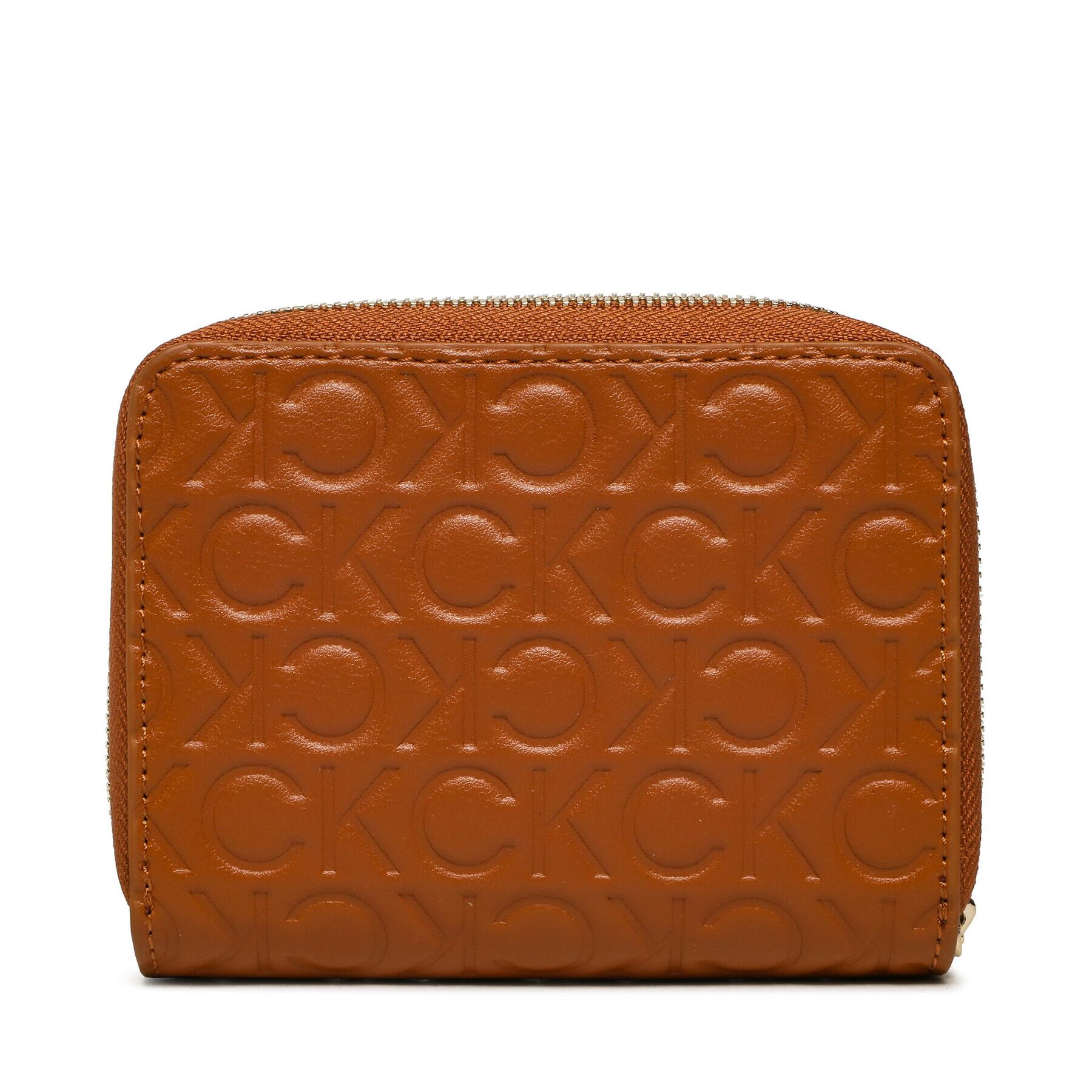 Calvin Klein Голям дамски портфейл Ck Must Za Wallet Wf Md Emboss K60K610251 Кафяв - Pepit.bg