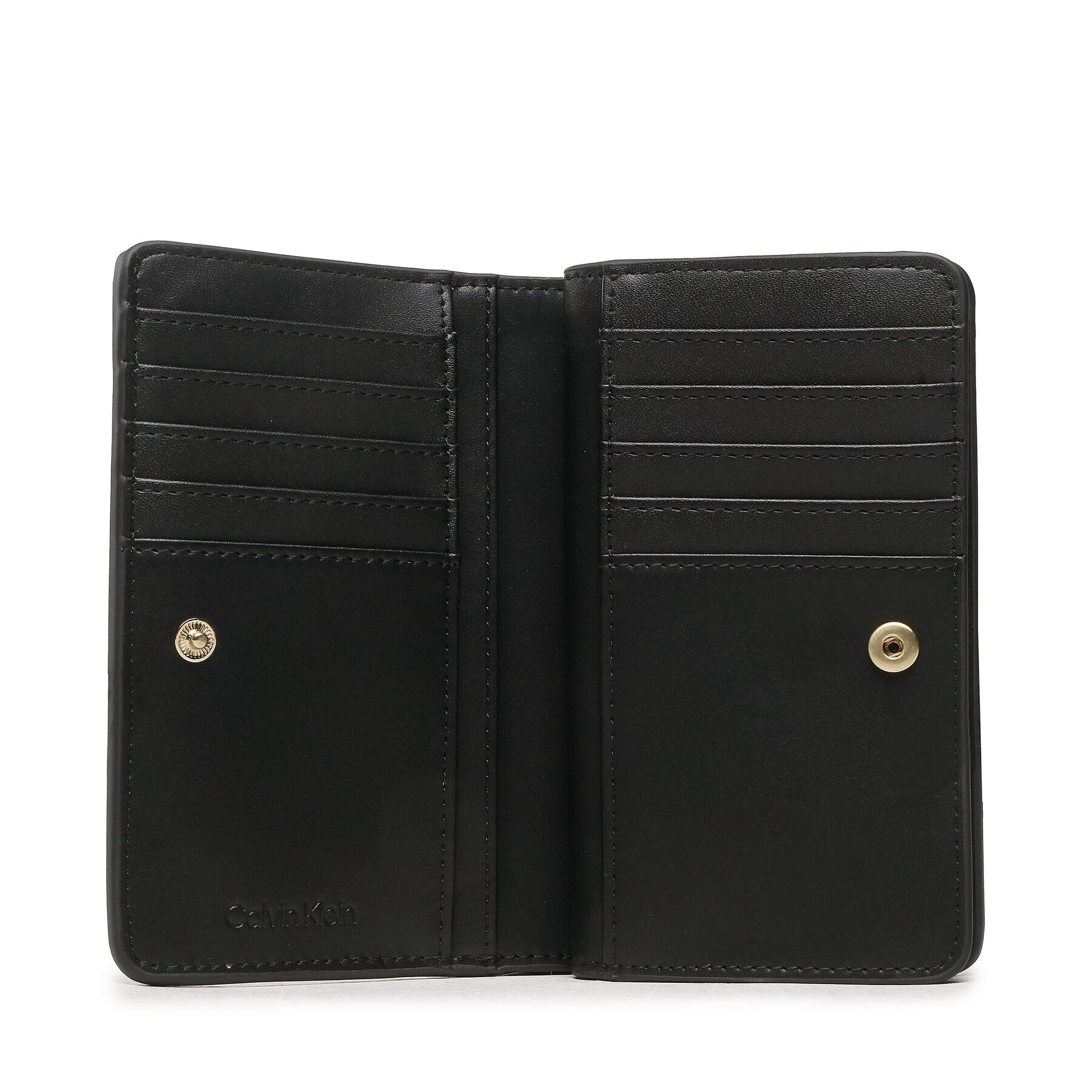 Calvin Klein Голям дамски портфейл Re-Lock Bifold French Wallet Pbl K60K610962 Черен - Pepit.bg