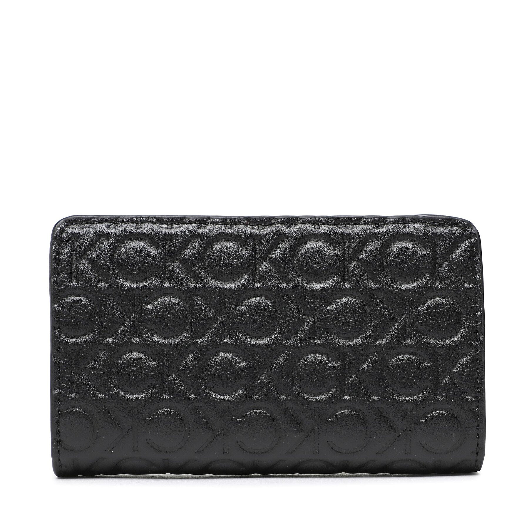 Calvin Klein Голям дамски портфейл Re Lock Bifold Wallet Emb Mono K60K610240 Черен - Pepit.bg