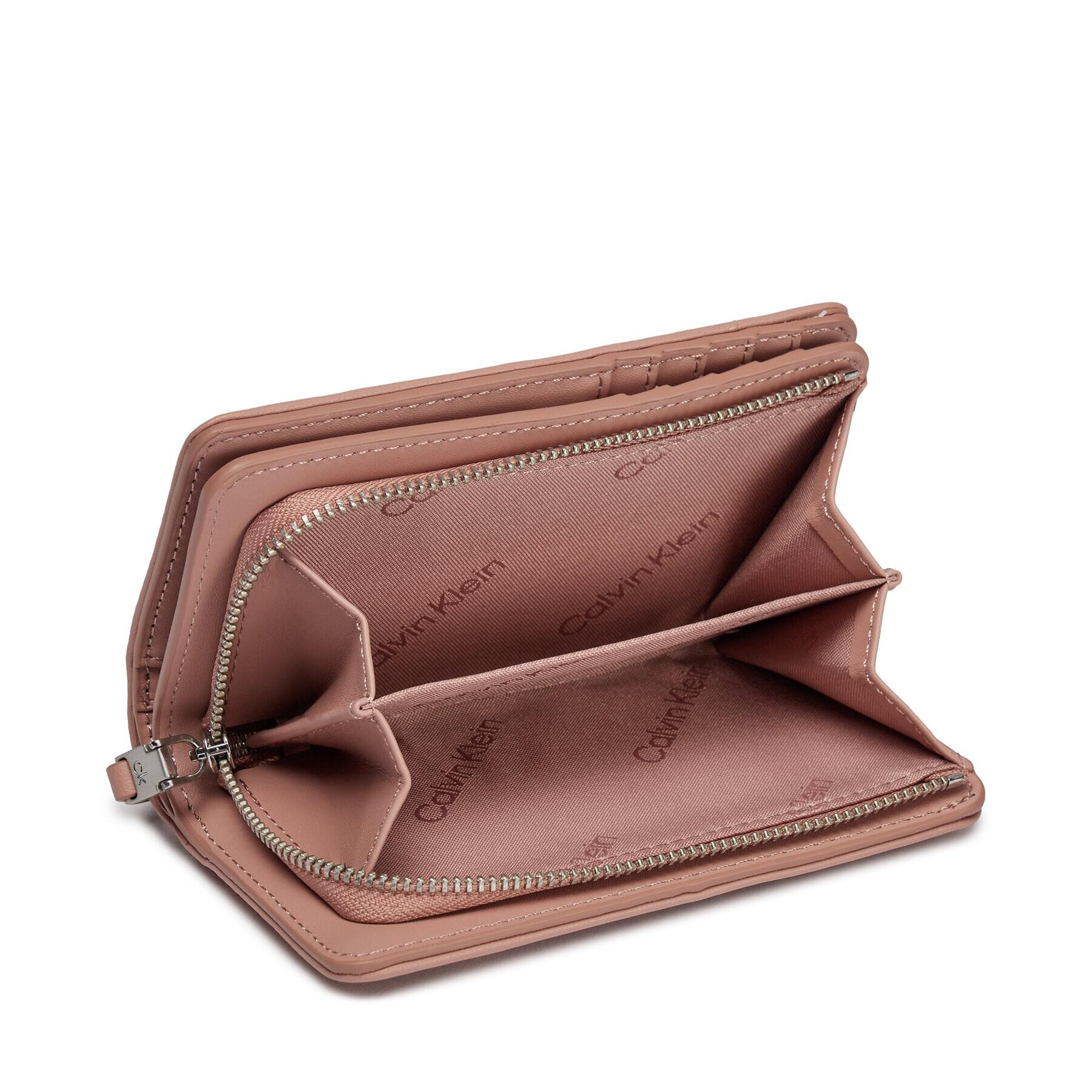 Calvin Klein Голям дамски портфейл Re-Lock Quilt Bifold Wallet K60K611374 Розов - Pepit.bg