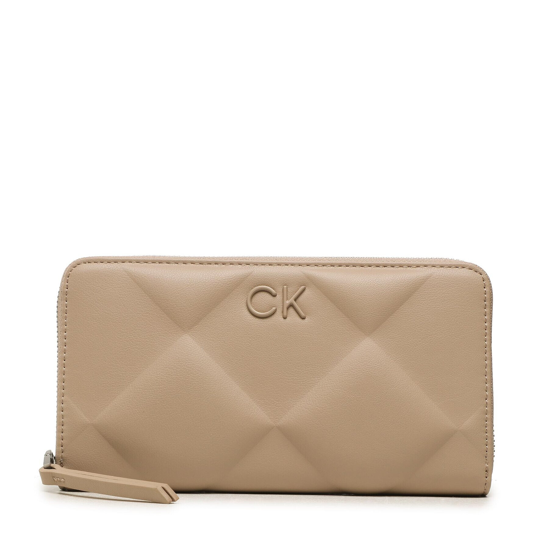 Calvin Klein Голям дамски портфейл Re-Lock Quilt Za Wallet Lg K60K610774 Кафяв - Pepit.bg