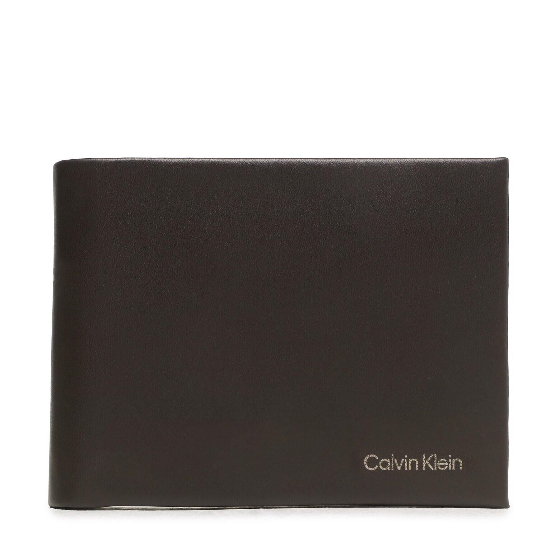 Calvin Klein Голям мъжки портфейл Ck Concise Bifold 5Cc W/Coin L K50K510599 Кафяв - Pepit.bg