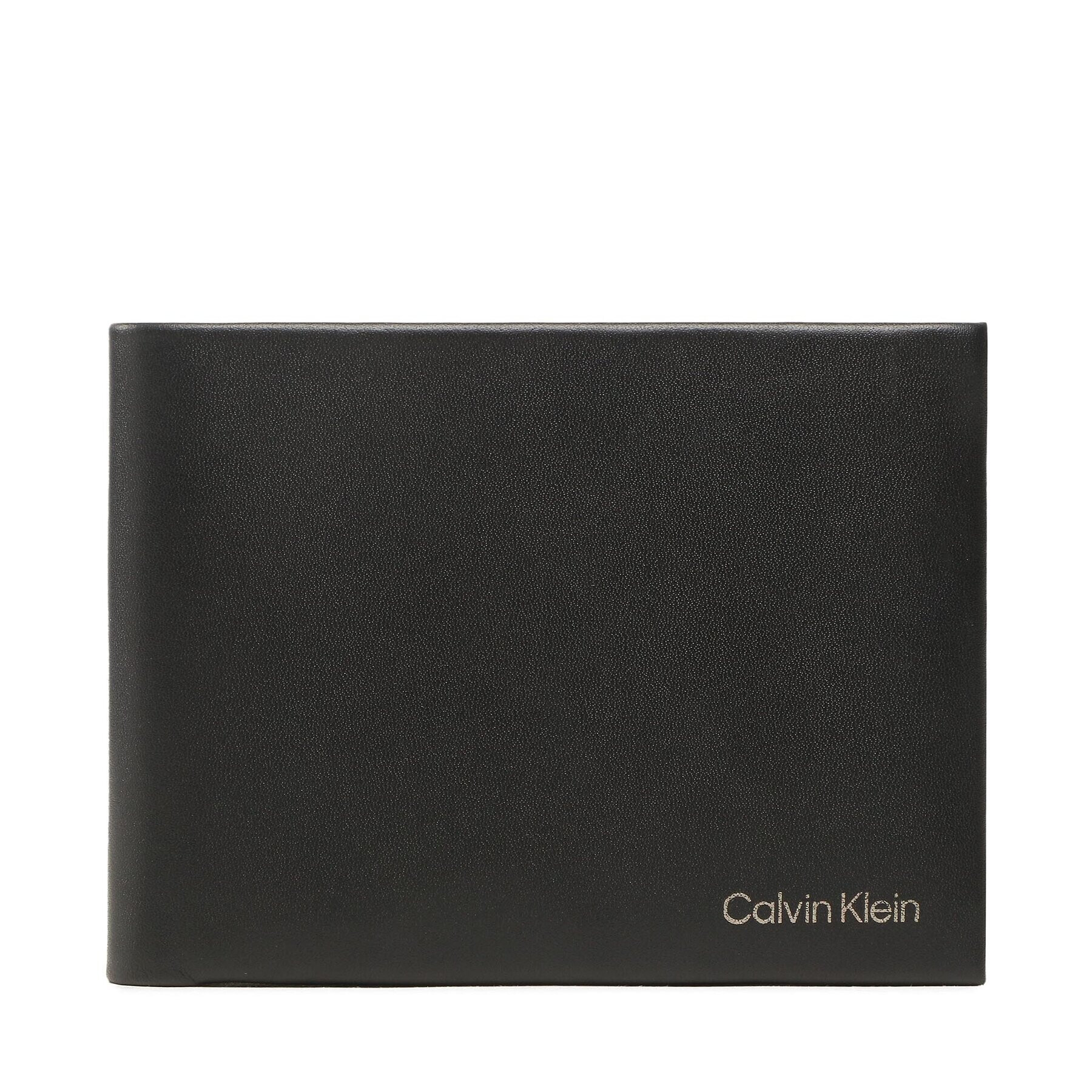 Calvin Klein Голям мъжки портфейл Ck Concise Trifold 10Cc W/Coin L K50K510600 Черен - Pepit.bg