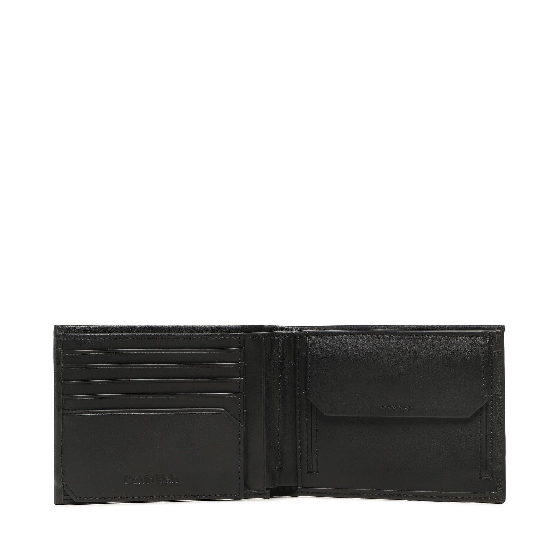 Calvin Klein Голям мъжки портфейл Ck Concise Trifold 10Cc W/Coin L K50K510600 Черен - Pepit.bg