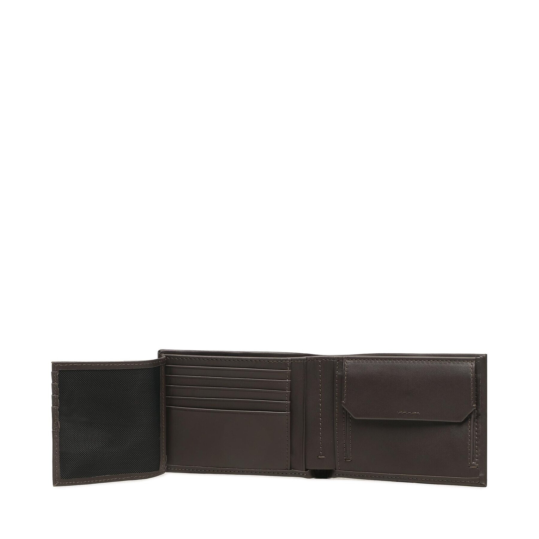 Calvin Klein Голям мъжки портфейл Ck Concise Trifold 10Cc W/Coin L K50K510600 Кафяв - Pepit.bg