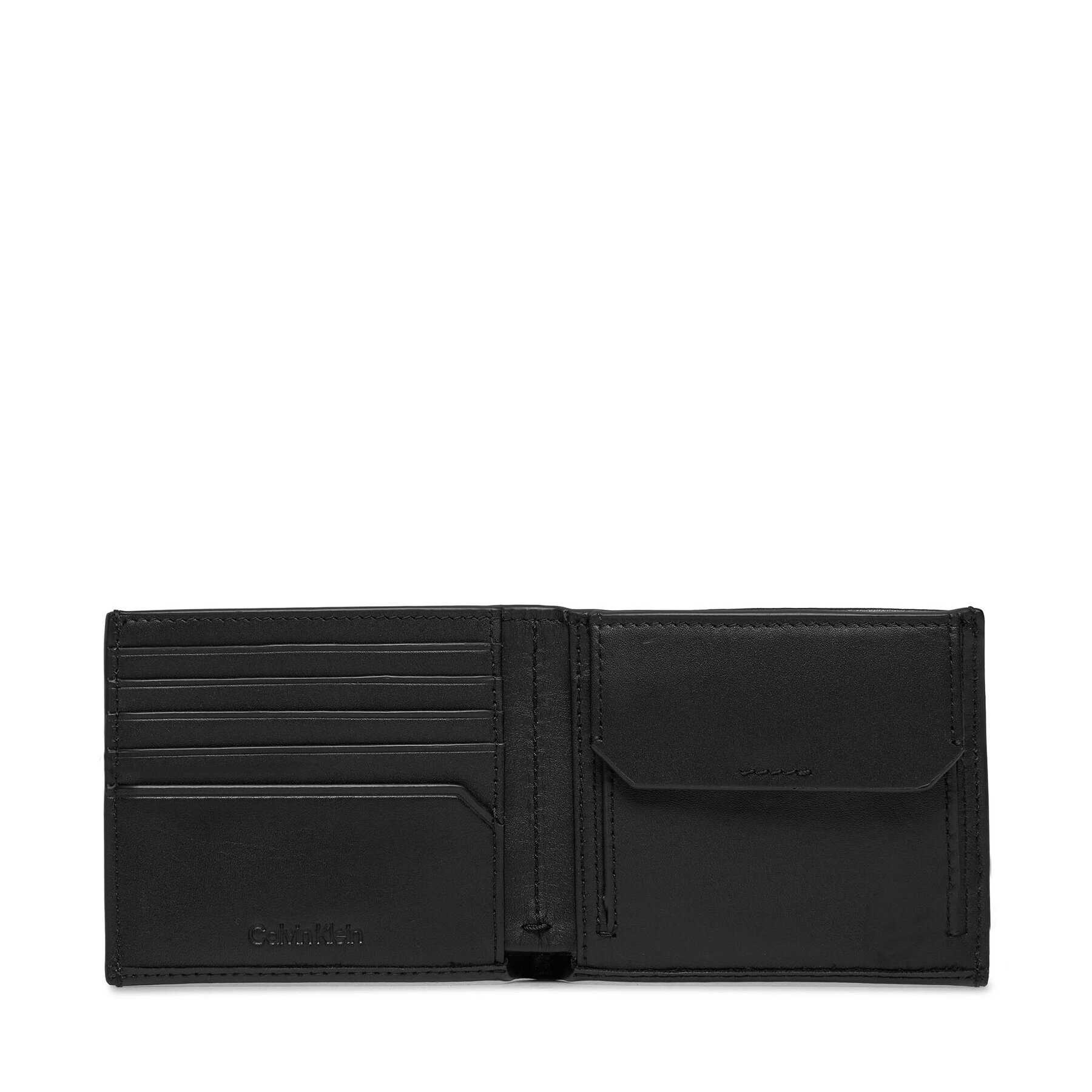 Calvin Klein Голям мъжки портфейл Minimal Focus Bifold 5Cc W/Coin K50K511276 Черен - Pepit.bg