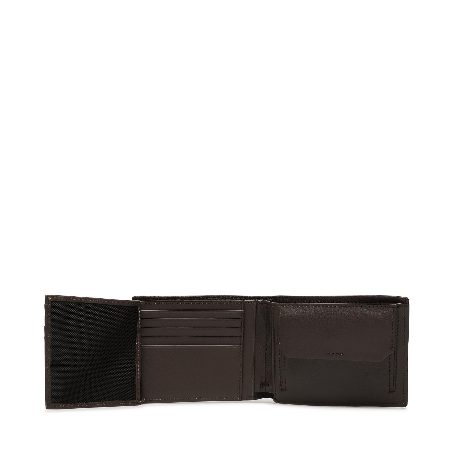 Calvin Klein Голям мъжки портфейл Minimalism Trifold 10Cc W/Coin K50K509614 Кафяв - Pepit.bg