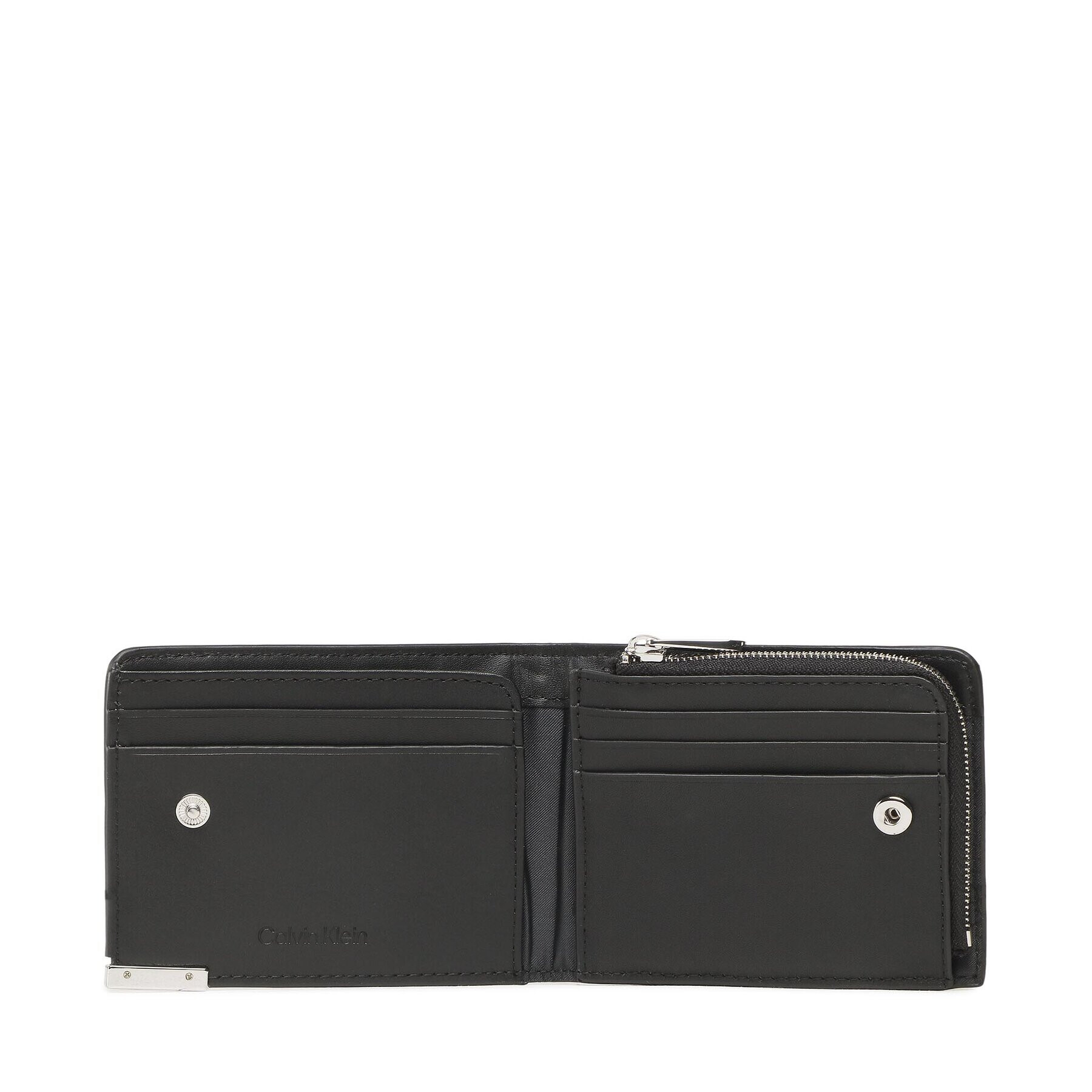 Calvin Klein Голям мъжки портфейл Modern Plaque Bifold Half Z/A K50K509974 Черен - Pepit.bg