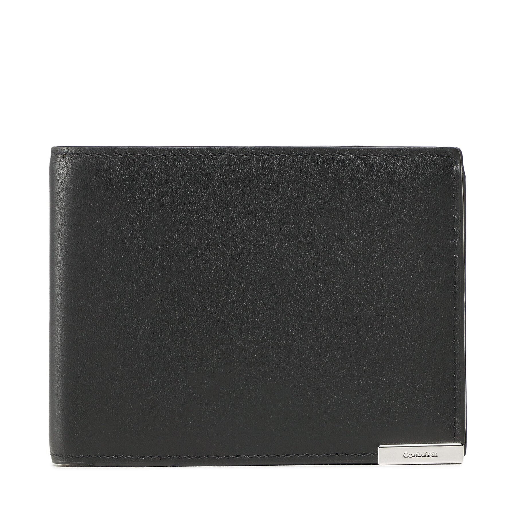 Calvin Klein Голям мъжки портфейл Modern Plaque Trifold 10cc Coin K50K509997 Черен - Pepit.bg