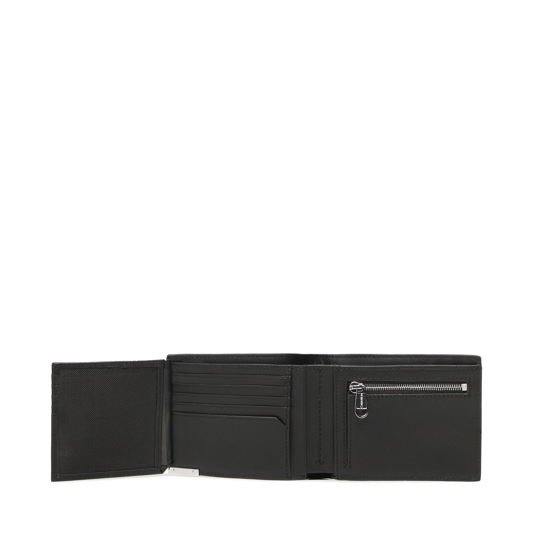 Calvin Klein Голям мъжки портфейл Modern Plaque Trifold 10cc Coin K50K509997 Черен - Pepit.bg