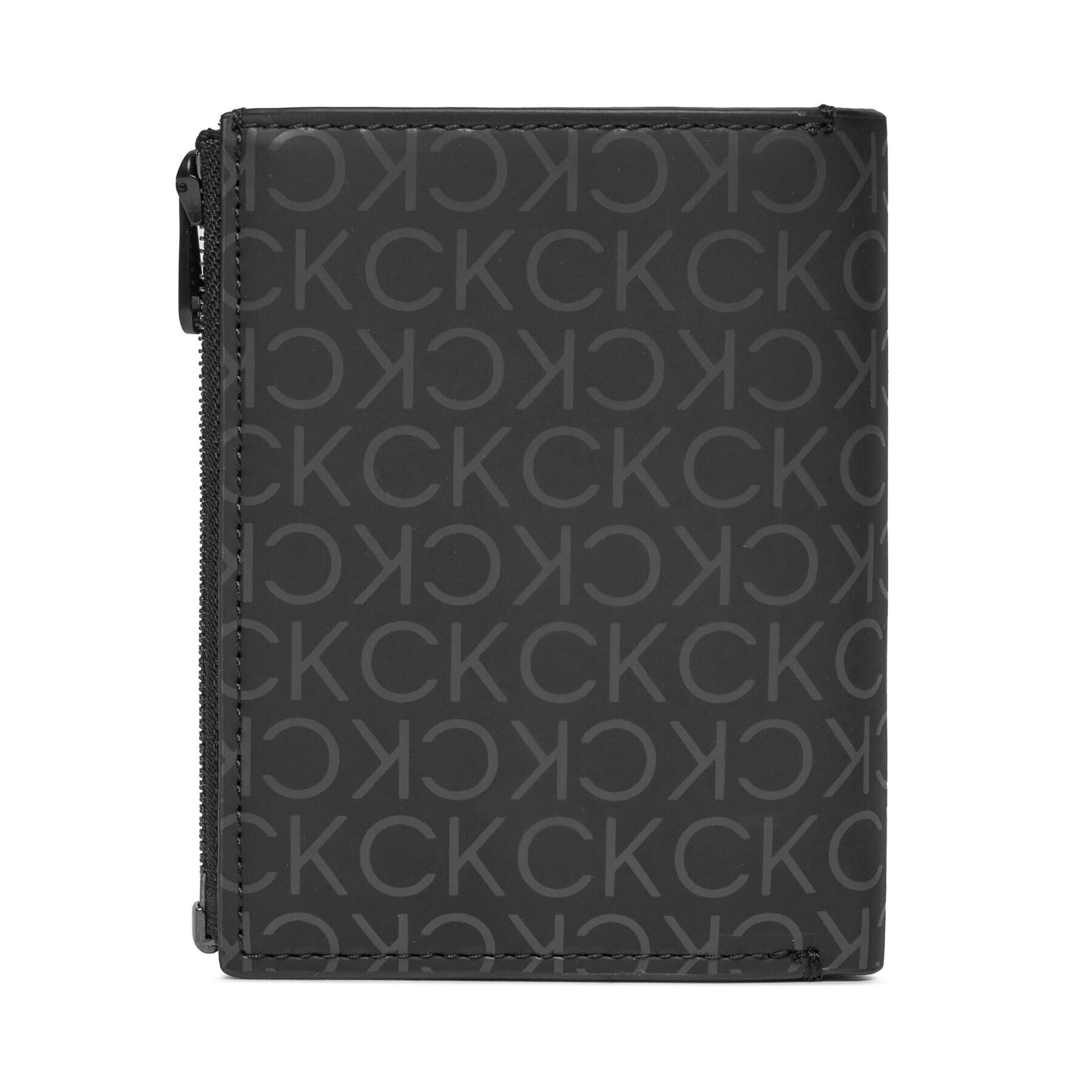 Calvin Klein Голям мъжки портфейл Rubberized Trifold 6Cc W/Detach K50K511379 Черен - Pepit.bg