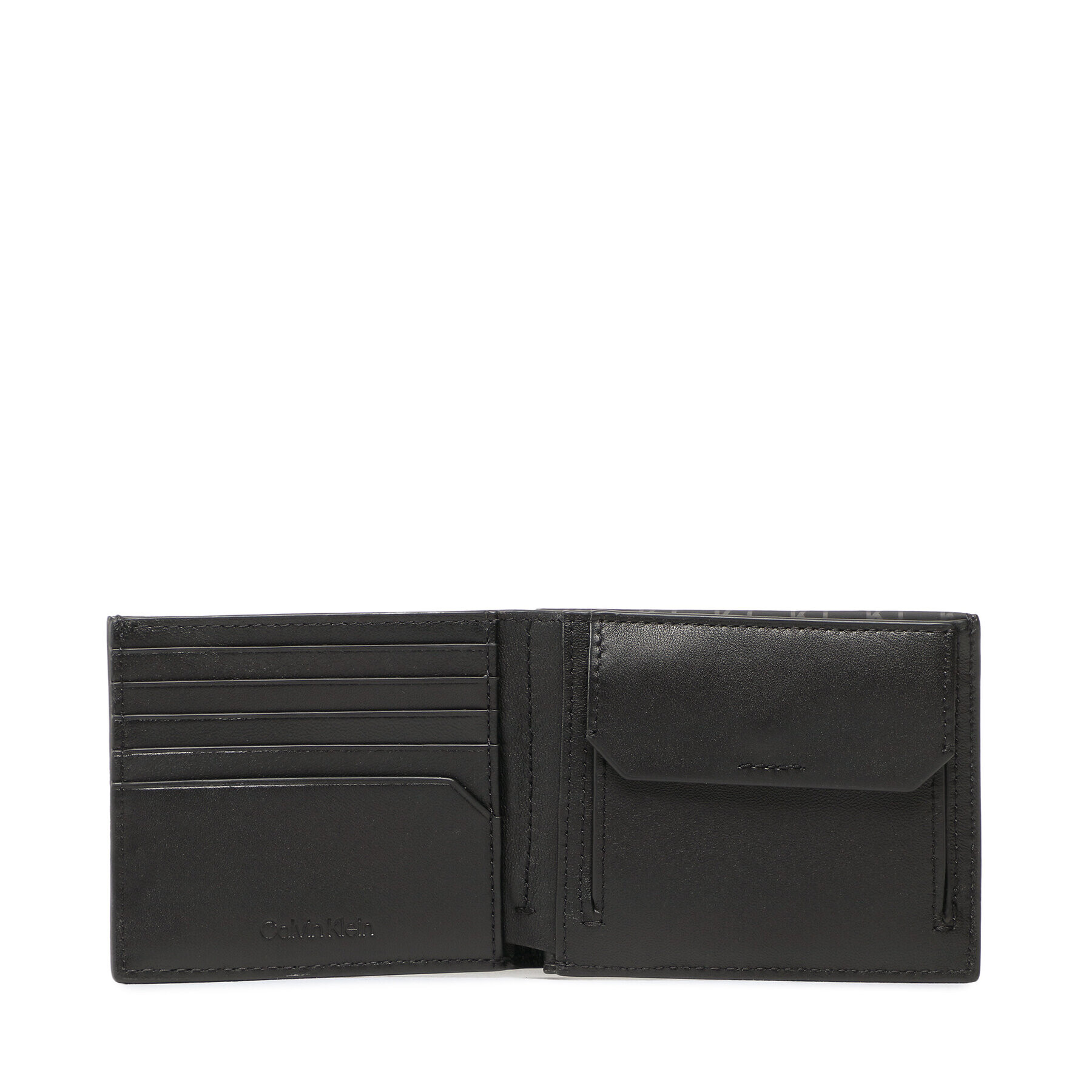 Calvin Klein Голям мъжки портфейл Uv Mono Bifold 5Cc W/Cion K50K509762 Черен - Pepit.bg