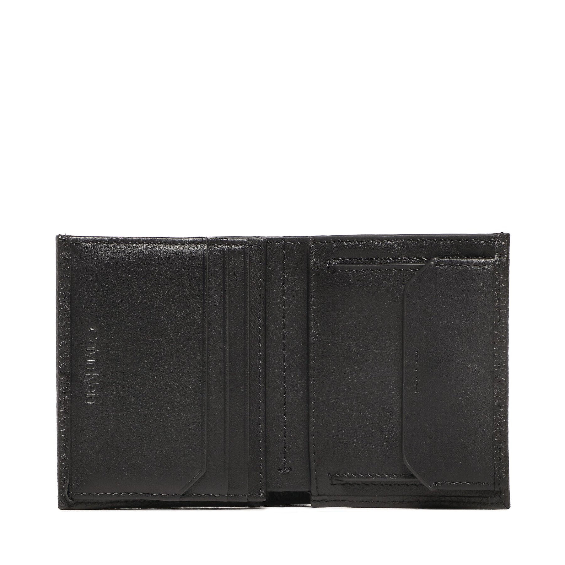 Calvin Klein Голям мъжки портфейл Warmth Trifold 6cc W/Coin K50K509998 Черен - Pepit.bg