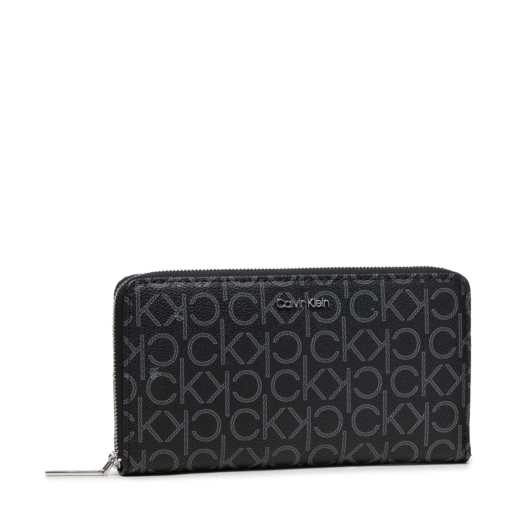 Calvin Klein Голям дамски портфейл Ck Must Z/A Wallet Xl Mono K60K608627 Черен - Pepit.bg