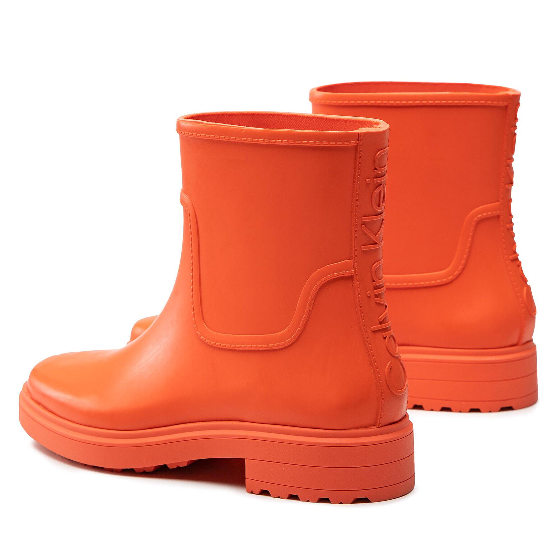 Calvin Klein Гумени ботуши Rain Boot HW0HW01301 Оранжев - Pepit.bg