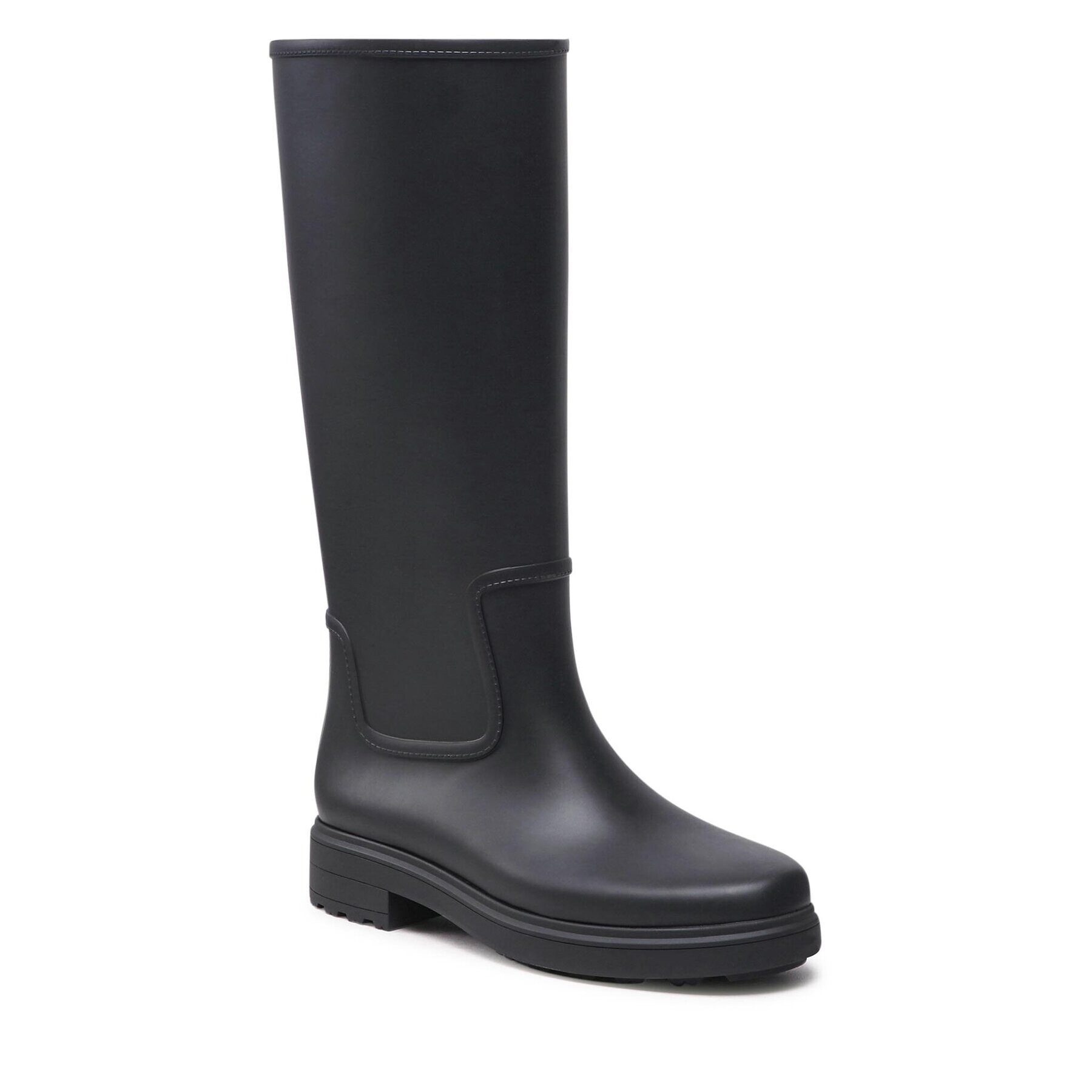 Calvin Klein Гумени ботуши Rain Boot Knee W/Flc HW0HW01265 Черен - Pepit.bg