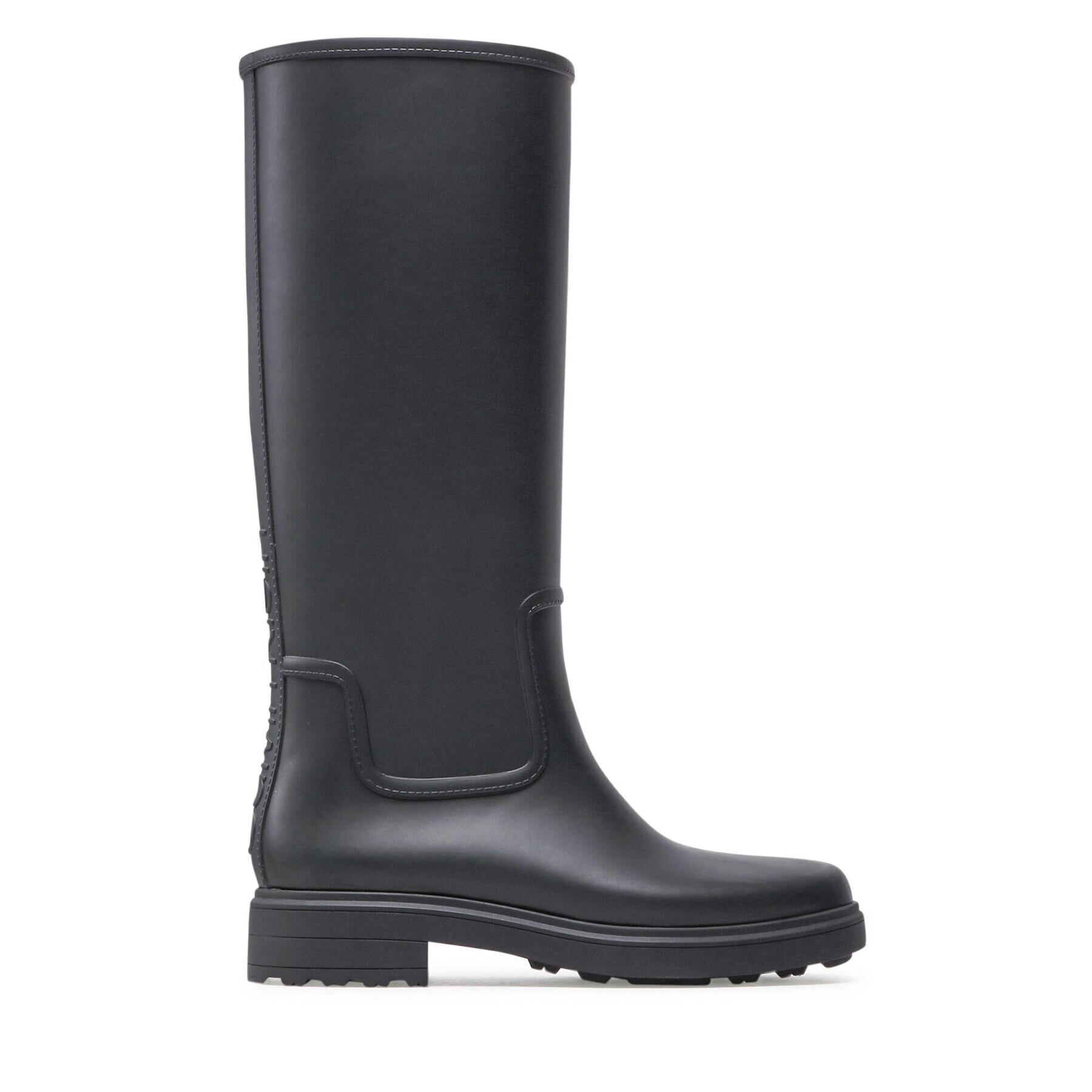 Calvin Klein Гумени ботуши Rain Boot Knee W/Flc HW0HW01265 Черен - Pepit.bg