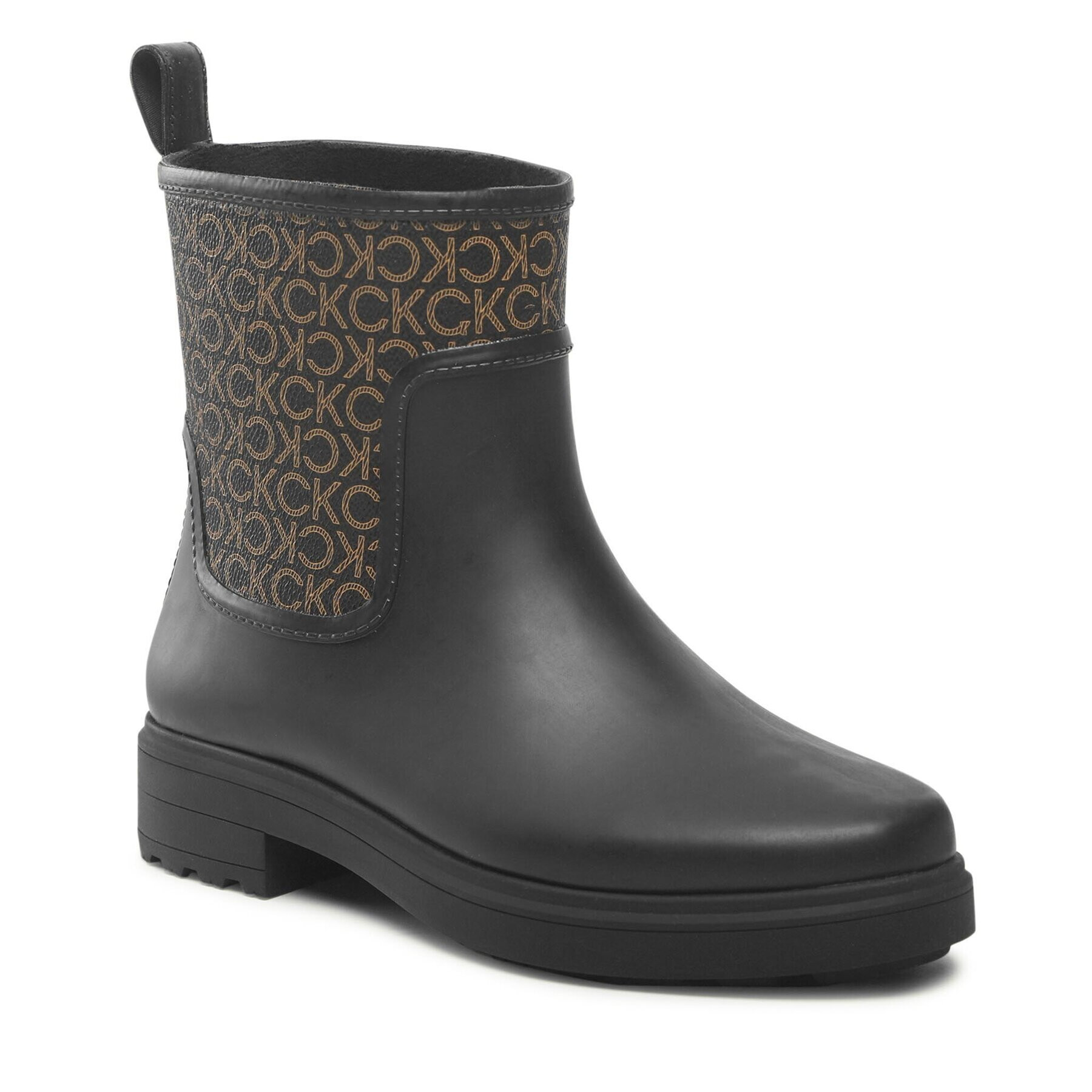 Calvin Klein Гумени ботуши Rain Boot W/Flc HW0HW01319 Черен - Pepit.bg