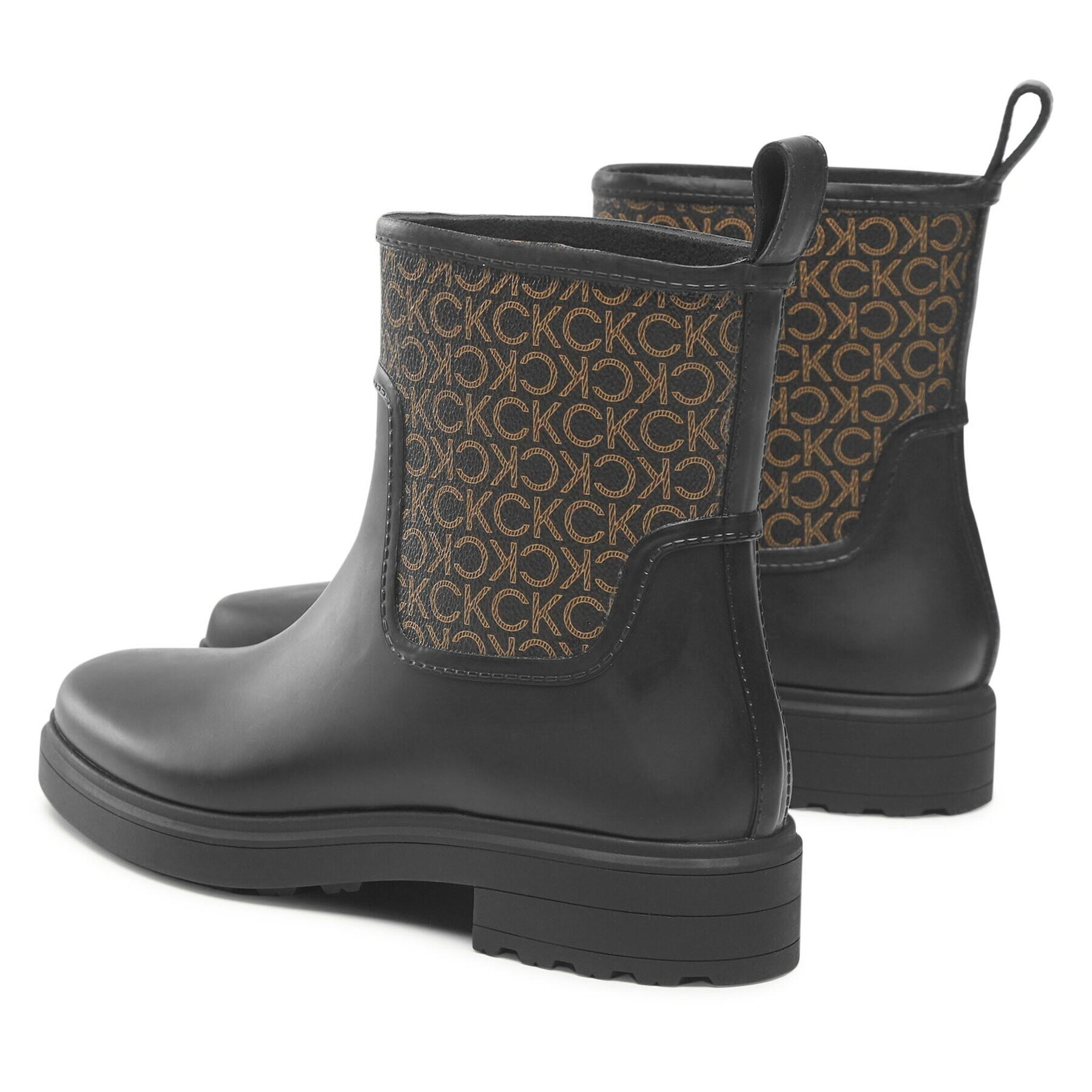 Calvin Klein Гумени ботуши Rain Boot W/Flc HW0HW01319 Черен - Pepit.bg