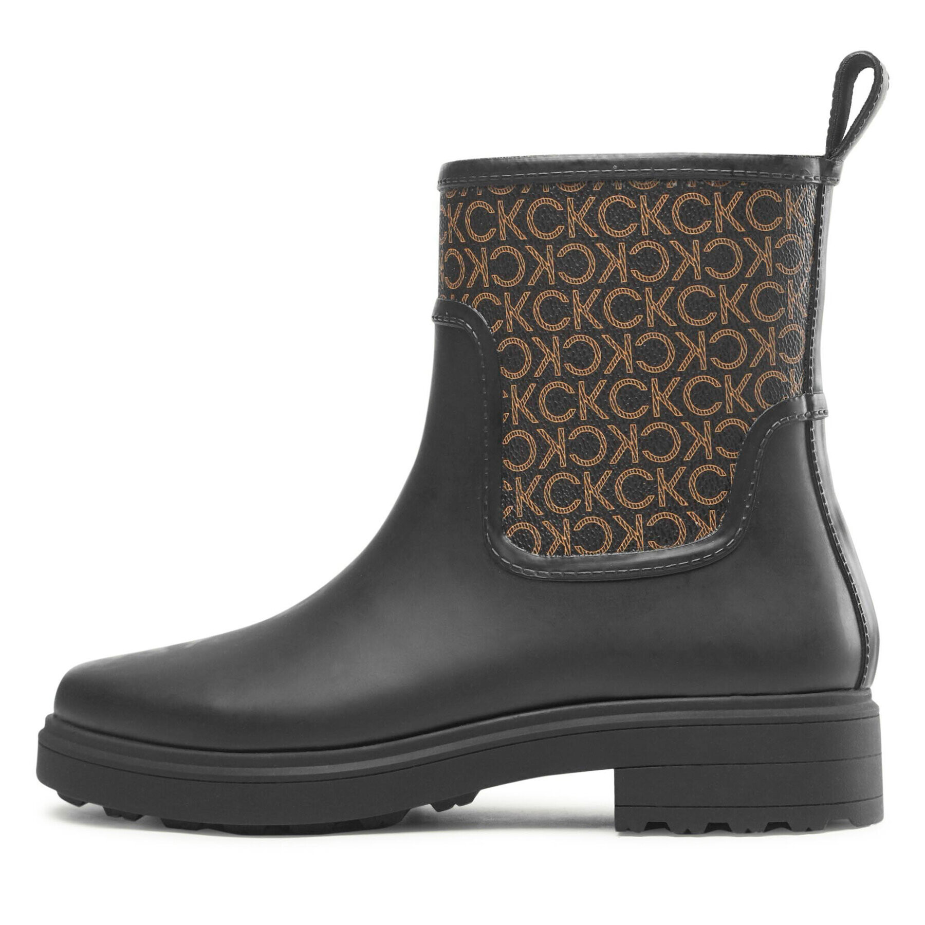 Calvin Klein Гумени ботуши Rain Boot W/Flc HW0HW01319 Черен - Pepit.bg