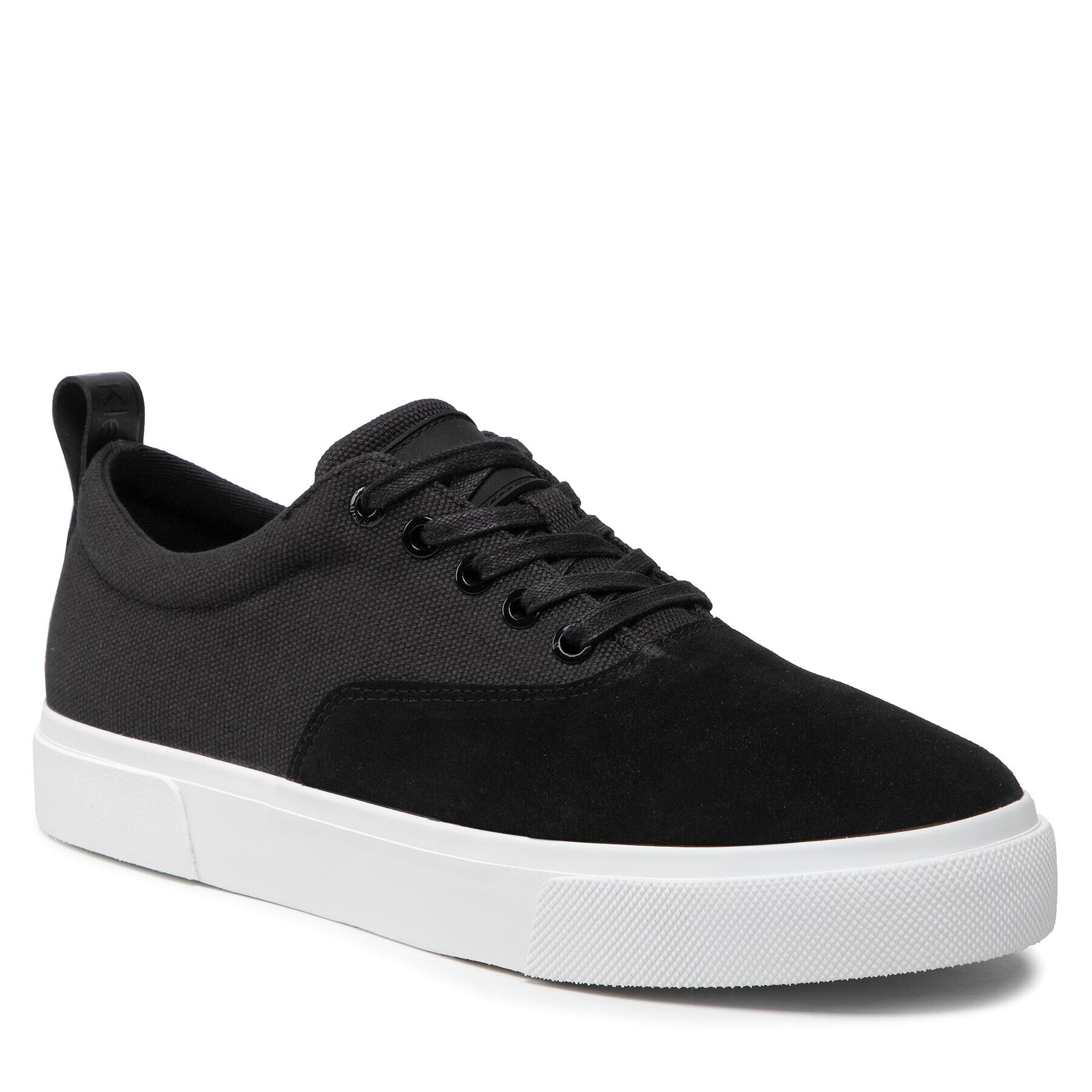 Calvin Klein Гуменки Low Top Lace Up Skate Cv Mix HM0HM00321 Черен - Pepit.bg