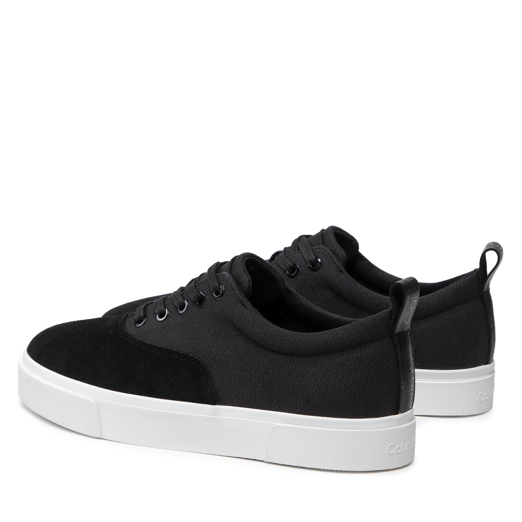 Calvin Klein Гуменки Low Top Lace Up Skate Cv Mix HM0HM00321 Черен - Pepit.bg