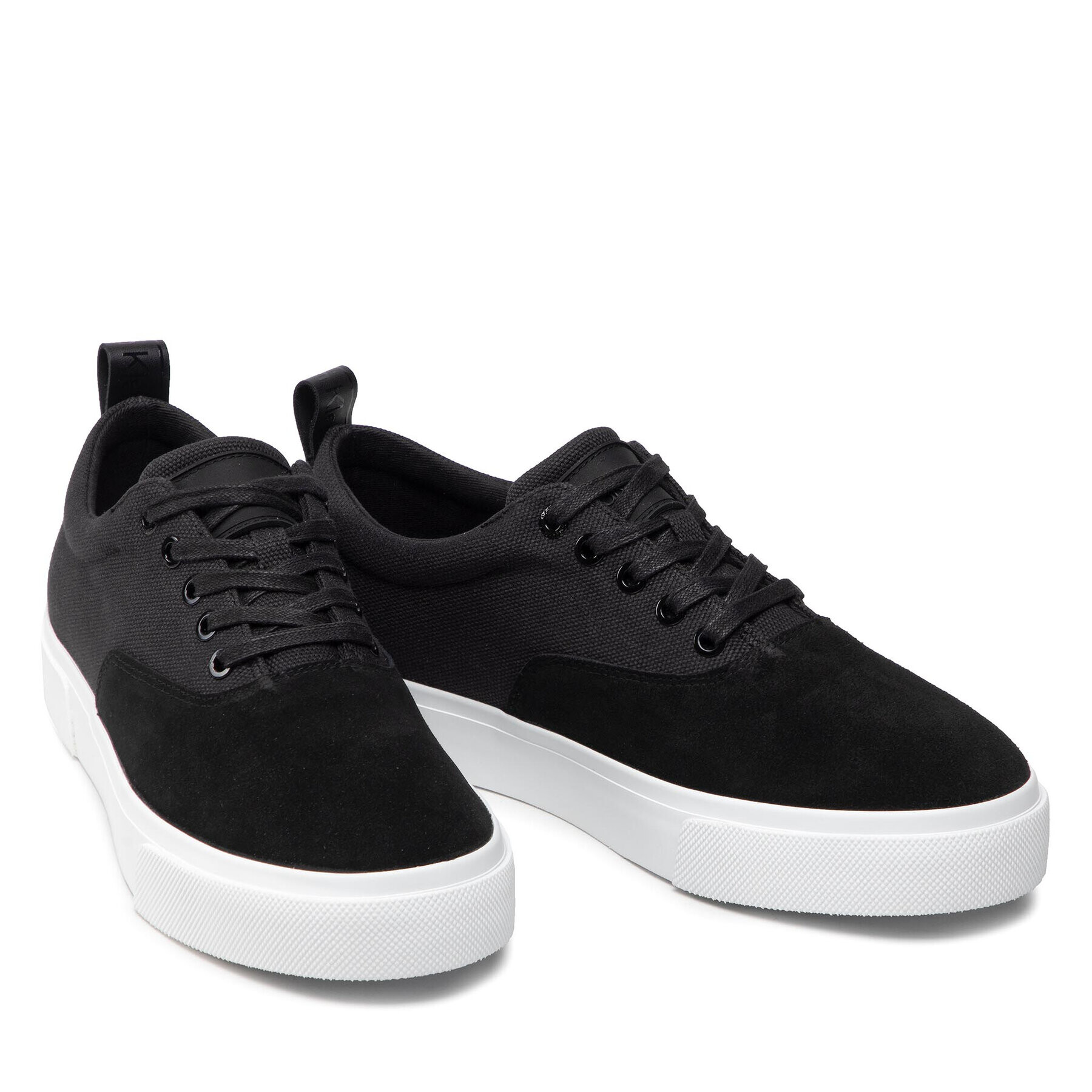 Calvin Klein Гуменки Low Top Lace Up Skate Cv Mix HM0HM00321 Черен - Pepit.bg