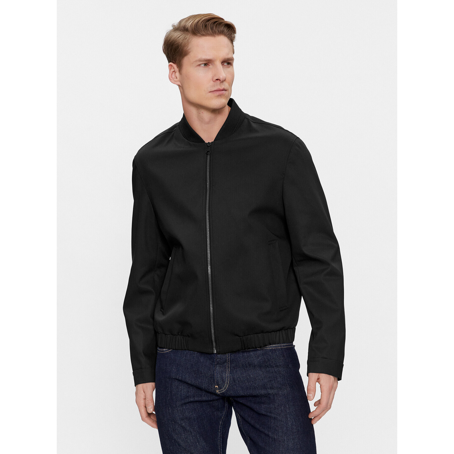 Calvin Klein Яке бомбър K10K112074 Черен Regular Fit - Pepit.bg