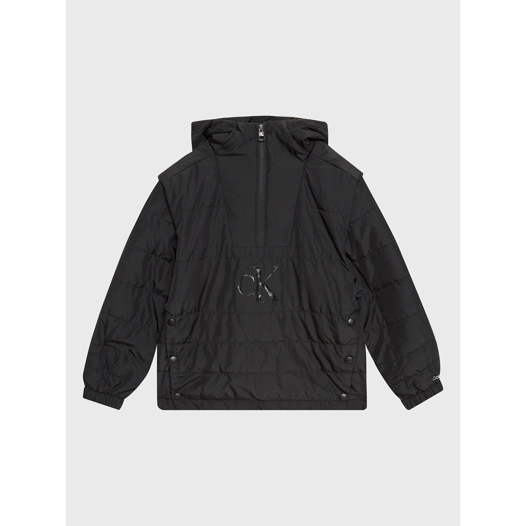 Calvin Klein Jeans Анорак Monogram IB0IB01567 Черен Regular Fit - Pepit.bg