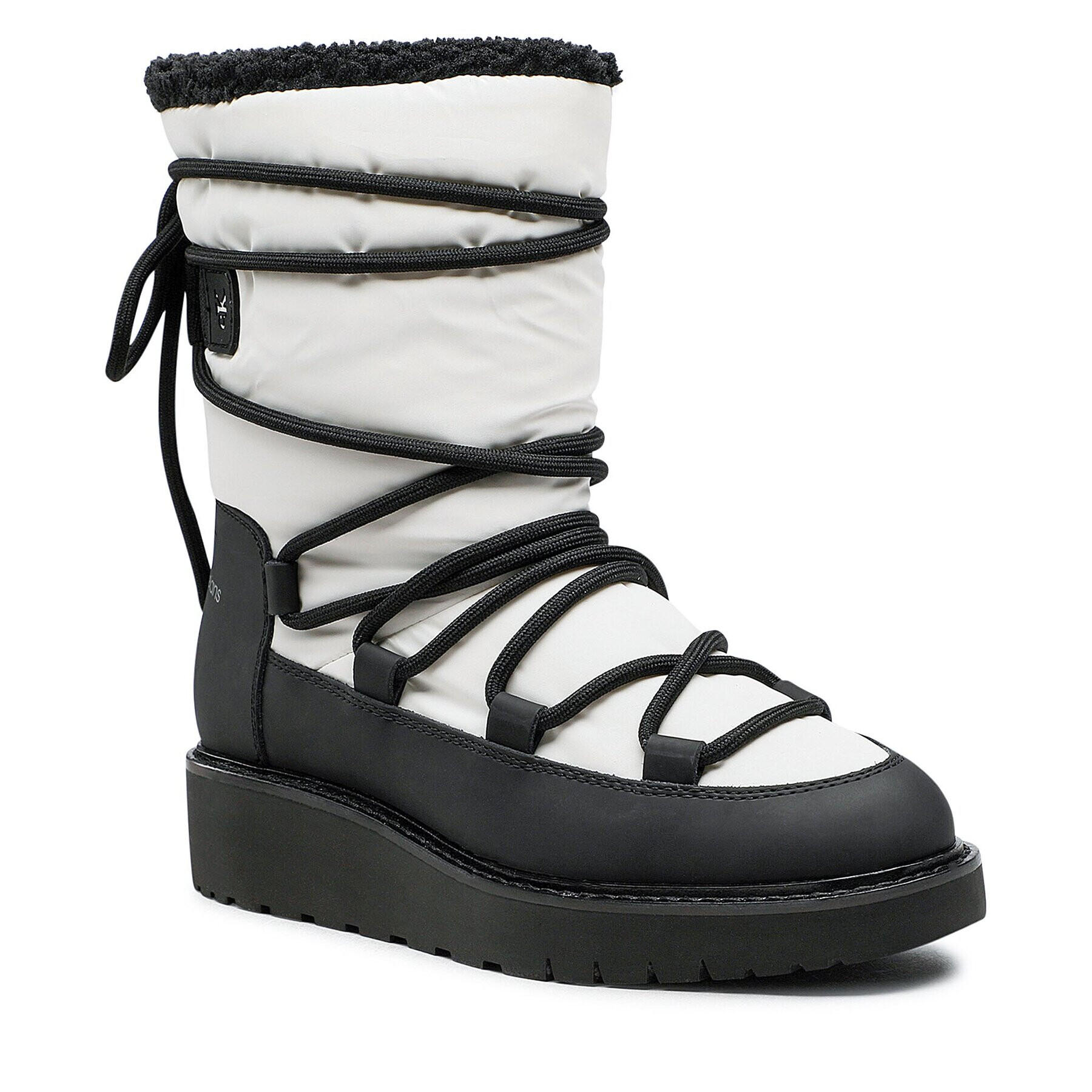 Calvin Klein Jeans Апрески Plus Snow Boot YW0YW00731 Бял - Pepit.bg