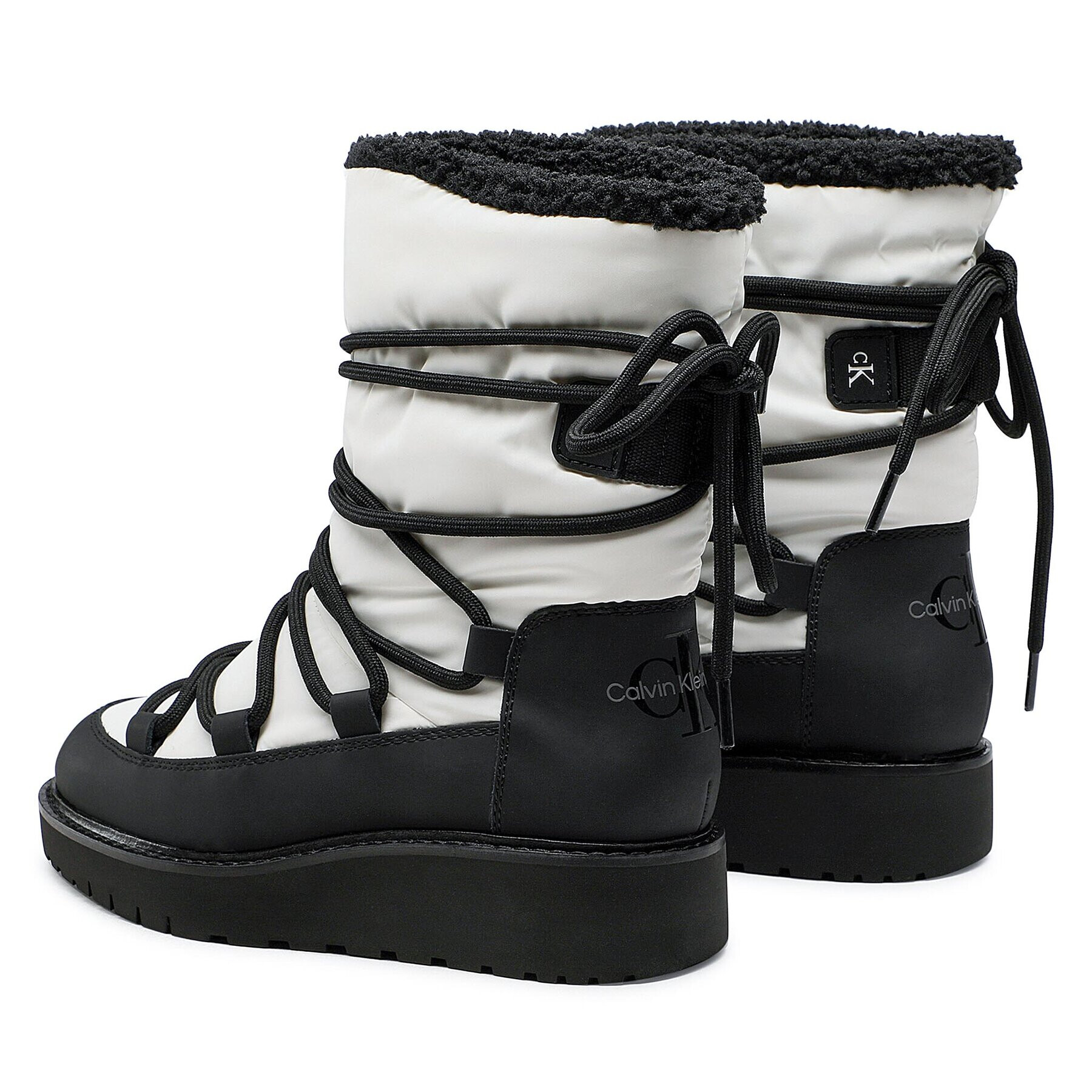 Calvin Klein Jeans Апрески Plus Snow Boot YW0YW00731 Бял - Pepit.bg