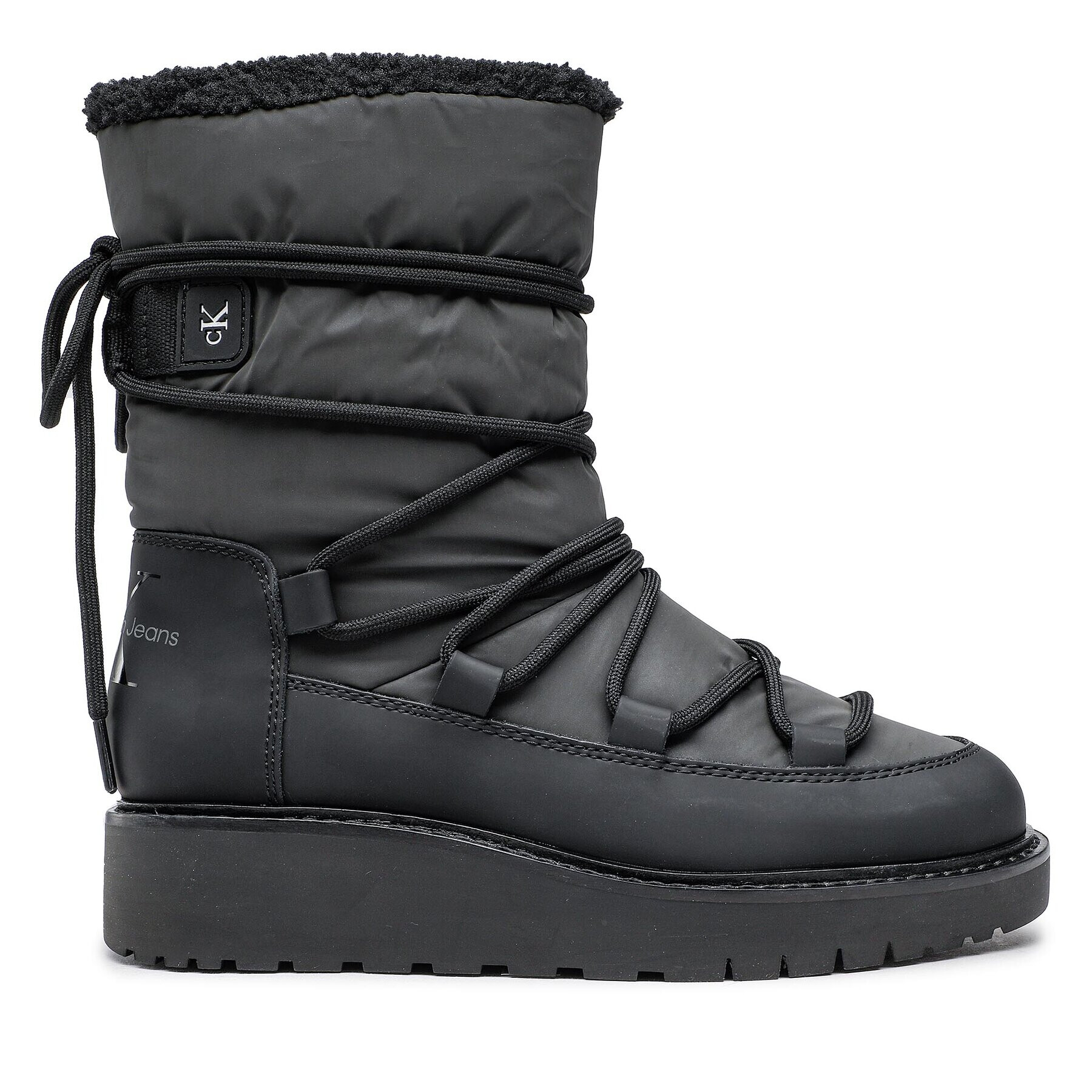 Calvin Klein Jeans Апрески Plus Snow Boot YW0YW00731 Черен - Pepit.bg