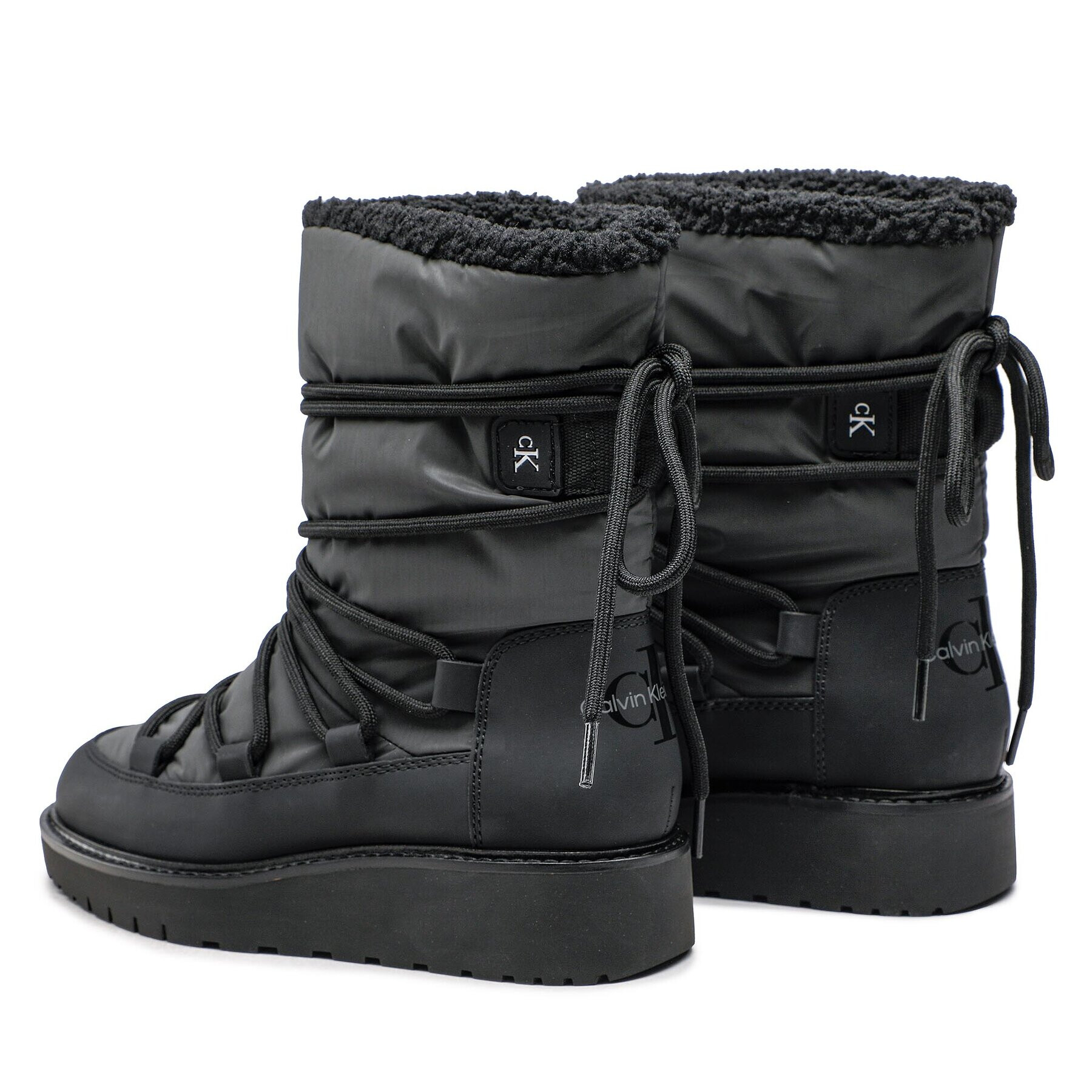 Calvin Klein Jeans Апрески Plus Snow Boot YW0YW00731 Черен - Pepit.bg