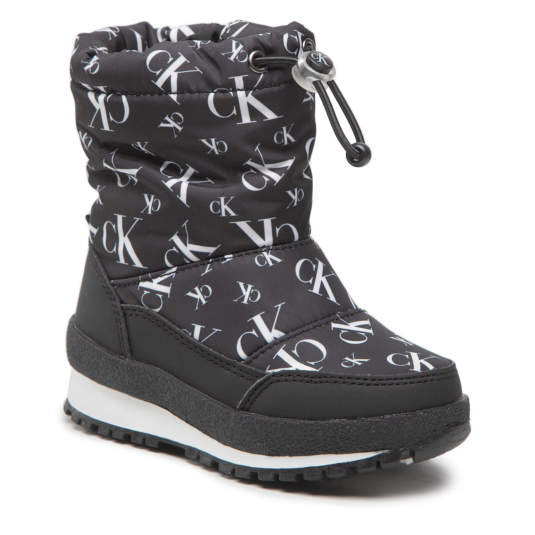 Calvin Klein Jeans Апрески Snow Boot V3X6-80420-1473 Черен - Pepit.bg