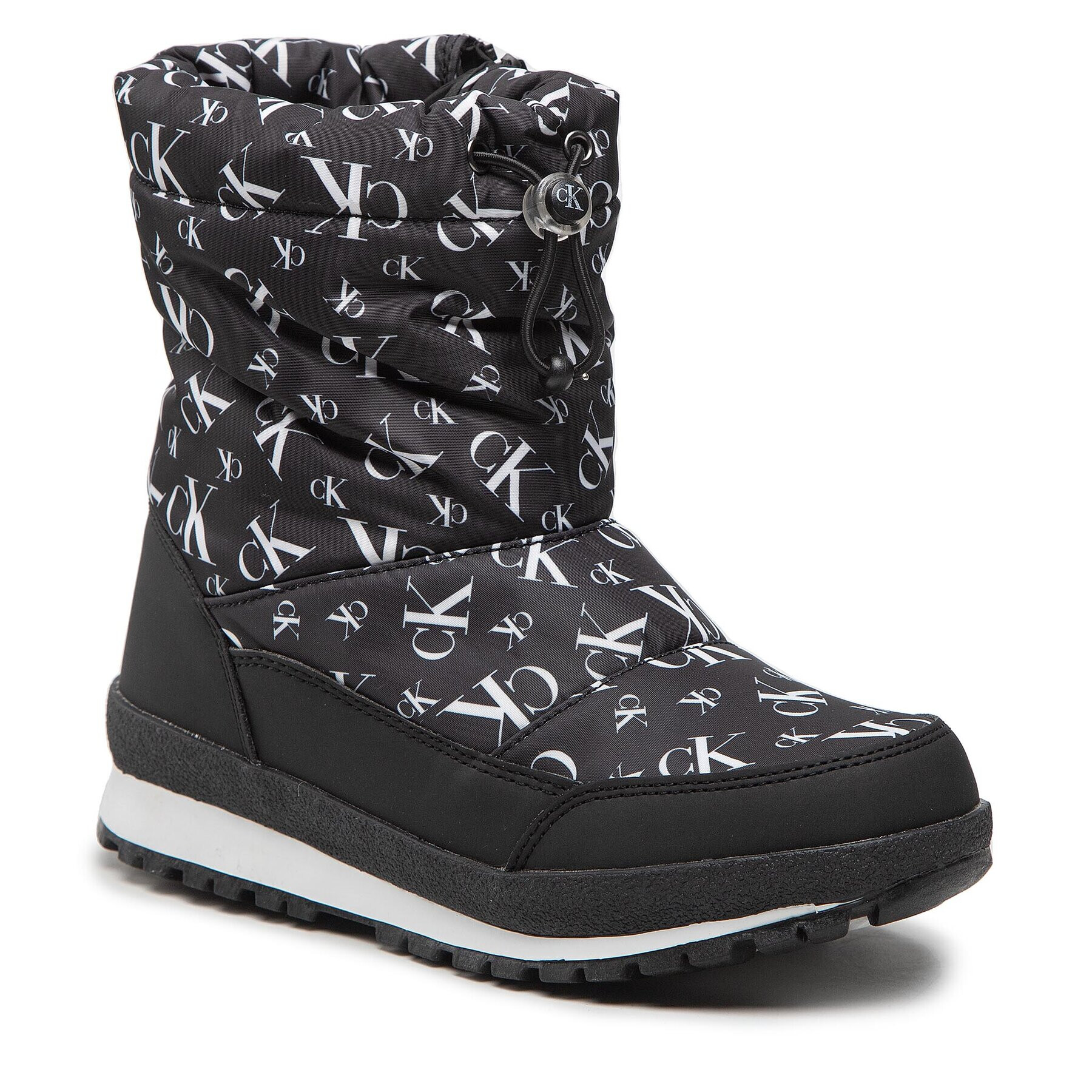 Calvin Klein Jeans Апрески Snow Boot V3X6-80420-1473 S Черен - Pepit.bg