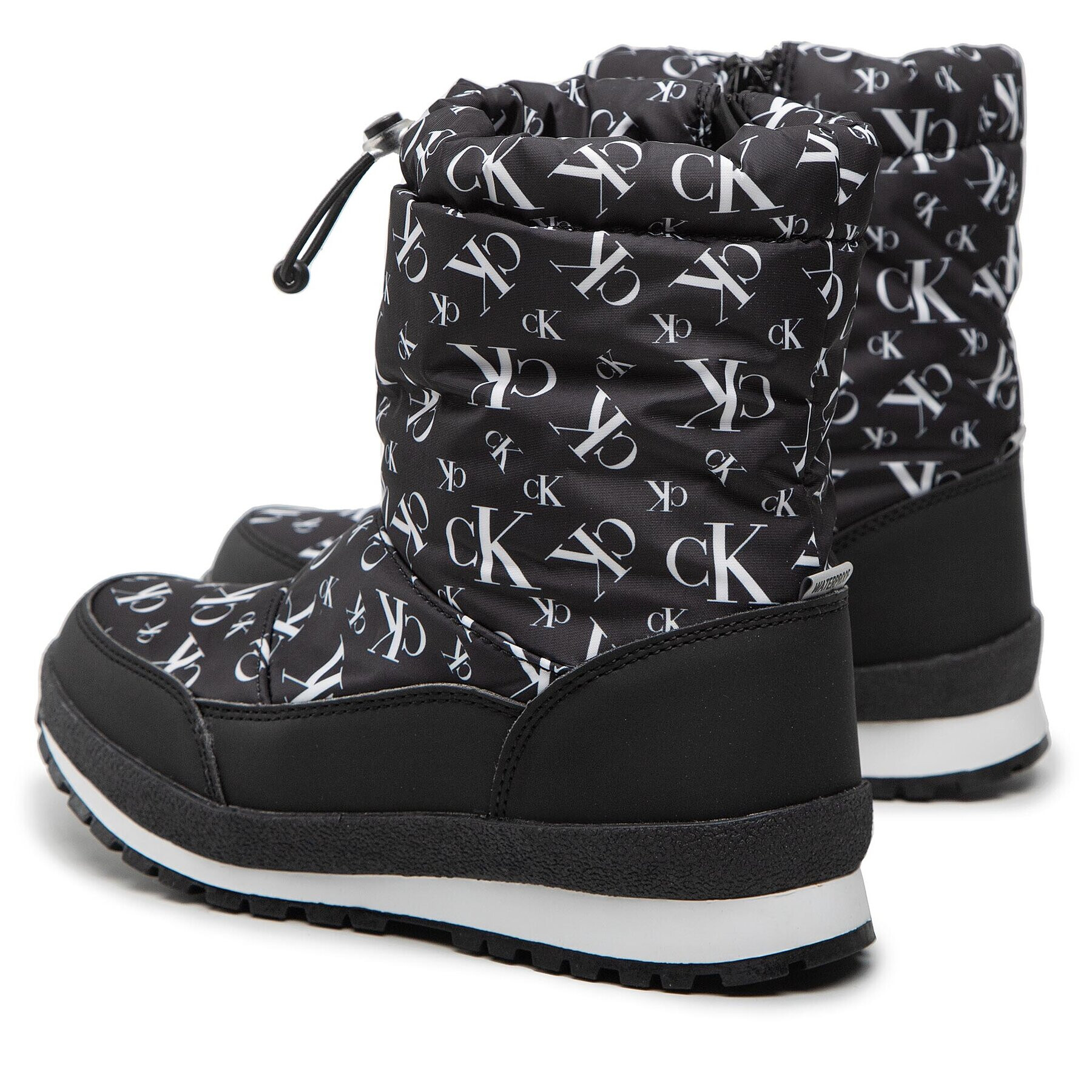 Calvin Klein Jeans Апрески Snow Boot V3X6-80420-1473 S Черен - Pepit.bg