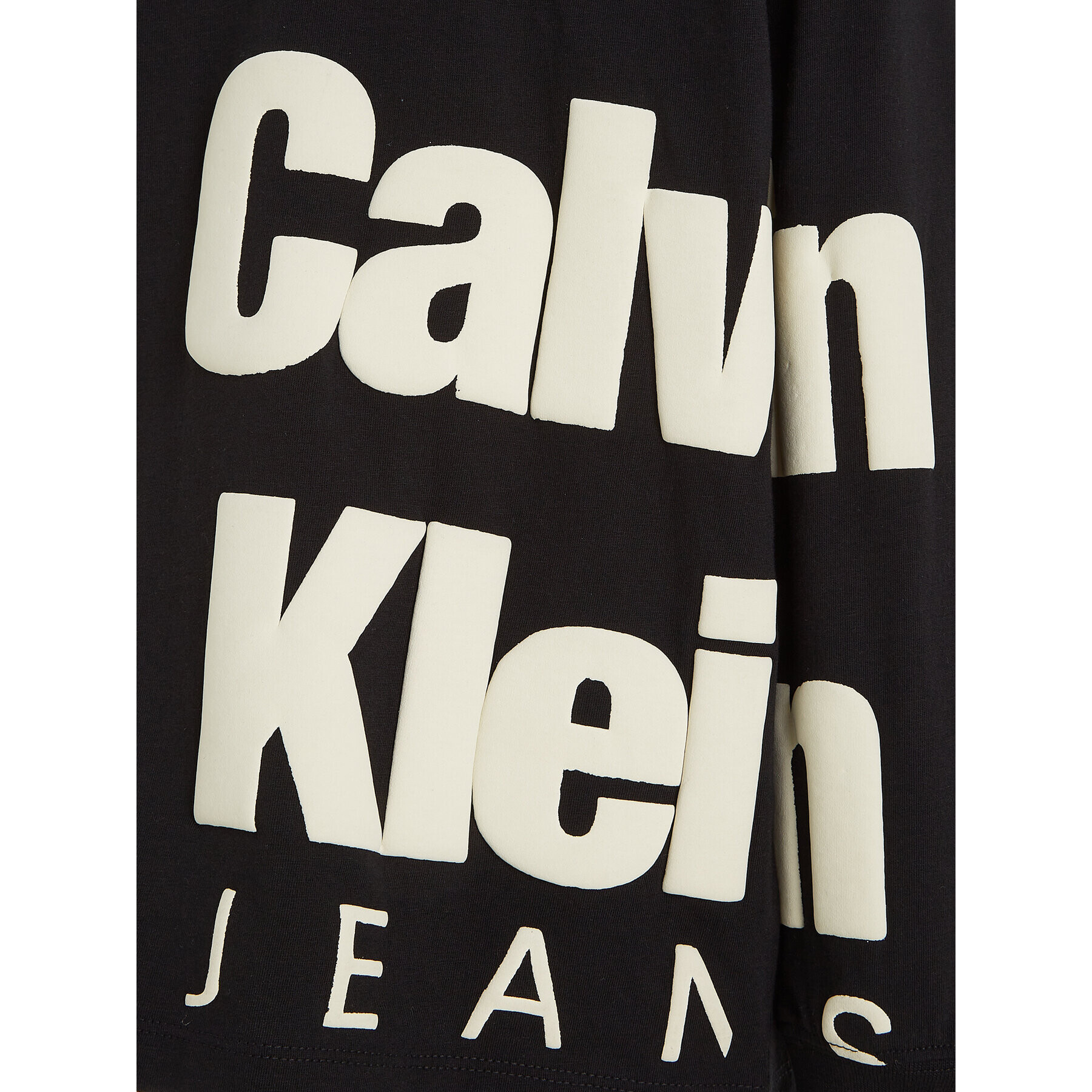 Calvin Klein Jeans Блуза Blown Up Logo IB0IB01880 Черен Regular Fit - Pepit.bg