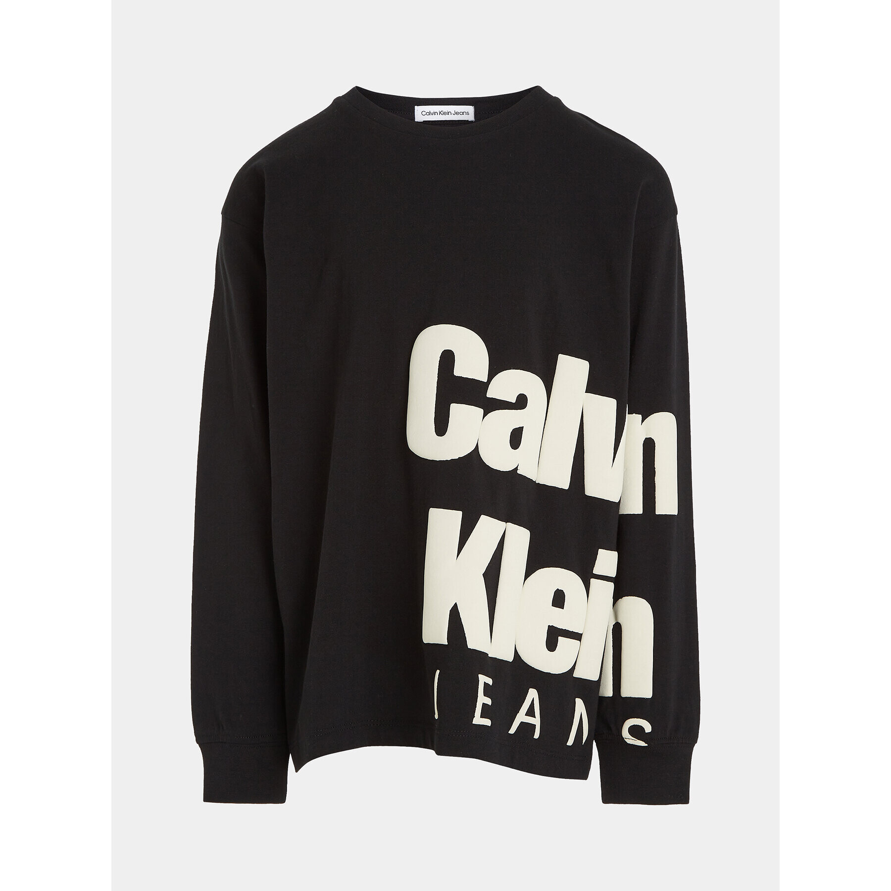 Calvin Klein Jeans Блуза Blown Up Logo IB0IB01880 Черен Regular Fit - Pepit.bg