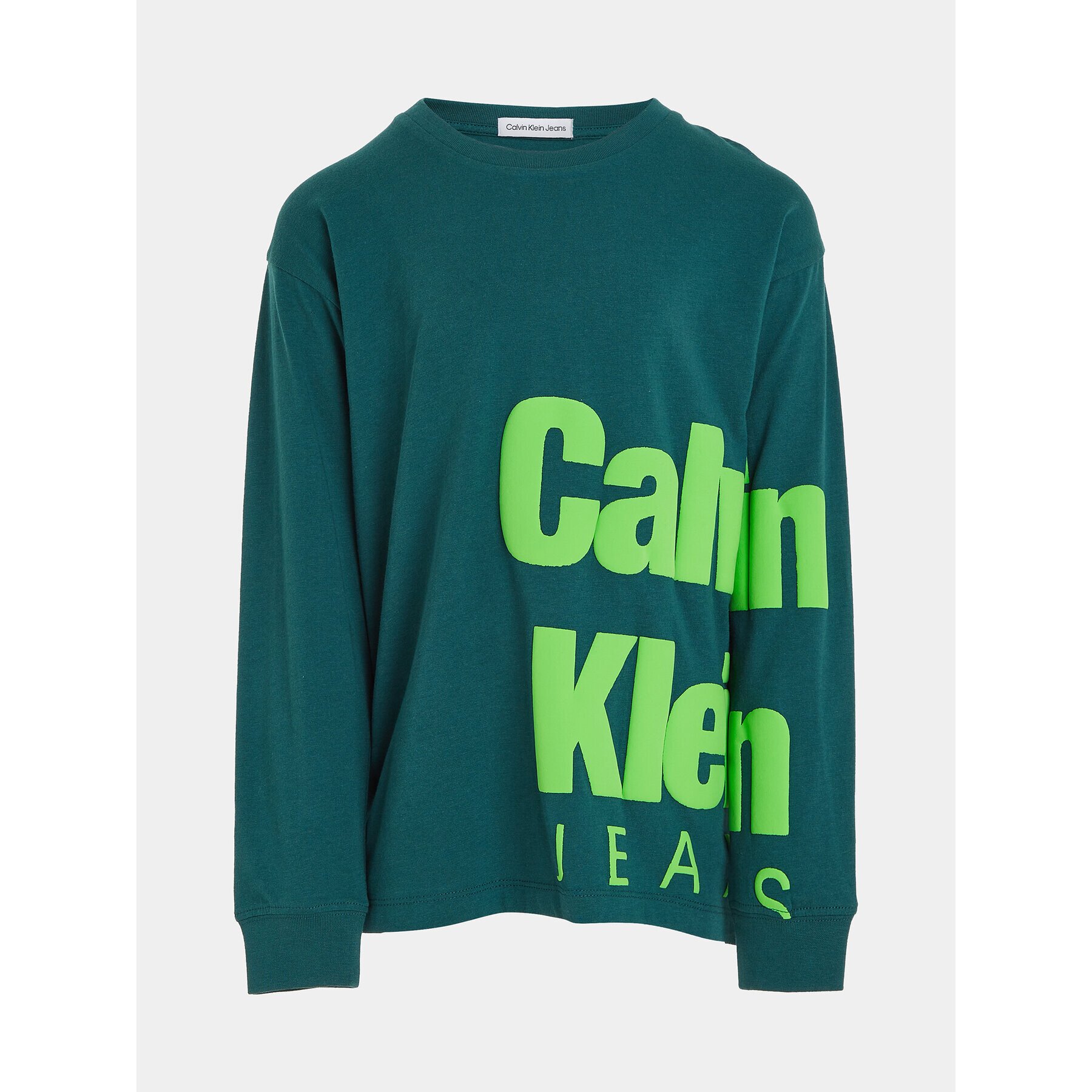 Calvin Klein Jeans Блуза Blown Up Logo IB0IB01880 Син Regular Fit - Pepit.bg
