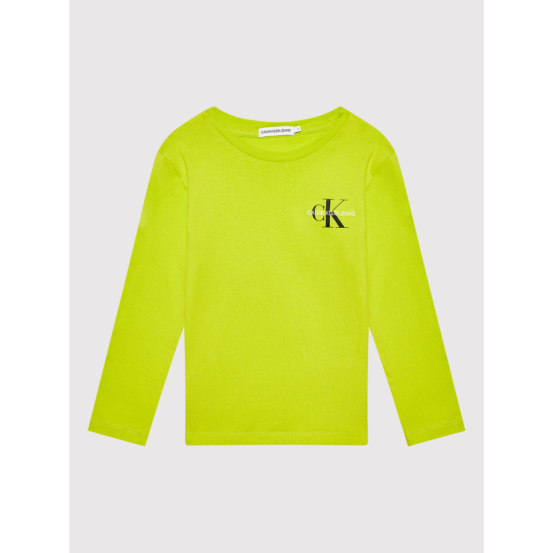 Calvin Klein Jeans Блуза Chest Monogram IB0IB00613 Зелен Regular Fit - Pepit.bg