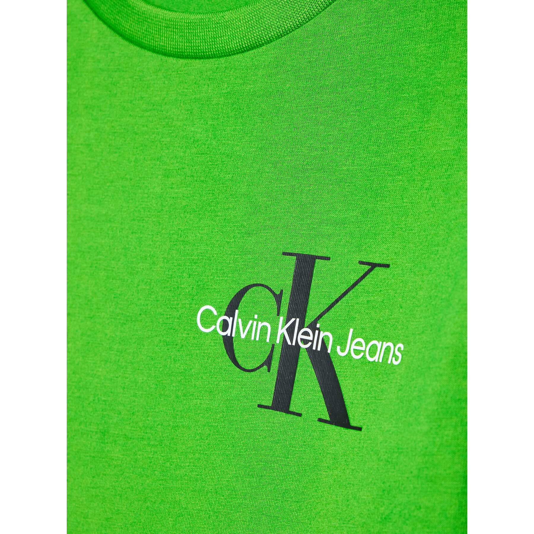 Calvin Klein Jeans Блуза Chest Monogram IB0IB01457 Зелен Regular Fit - Pepit.bg