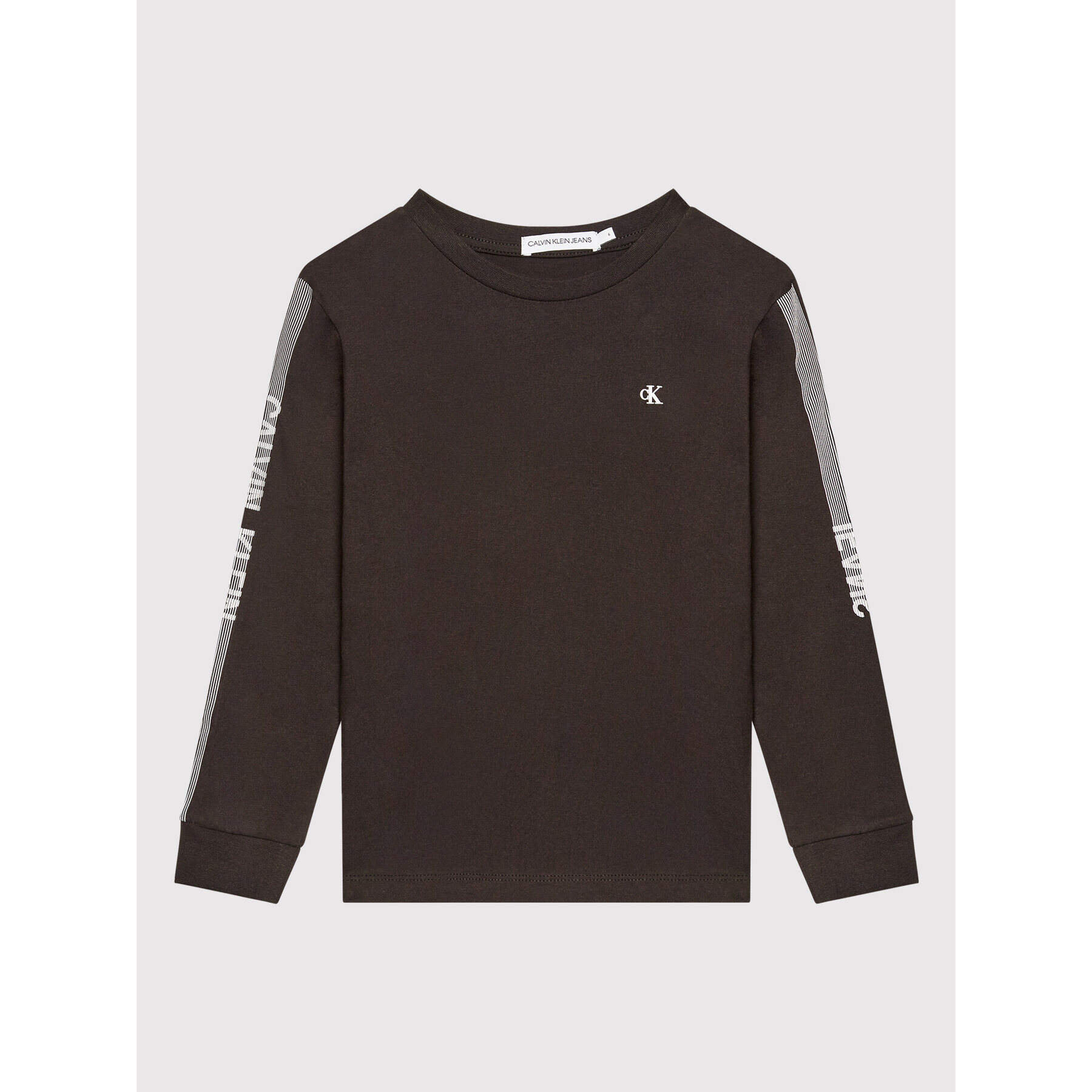 Calvin Klein Jeans Блуза Dimension Logo IB0IB01058 Черен Regular Fit - Pepit.bg