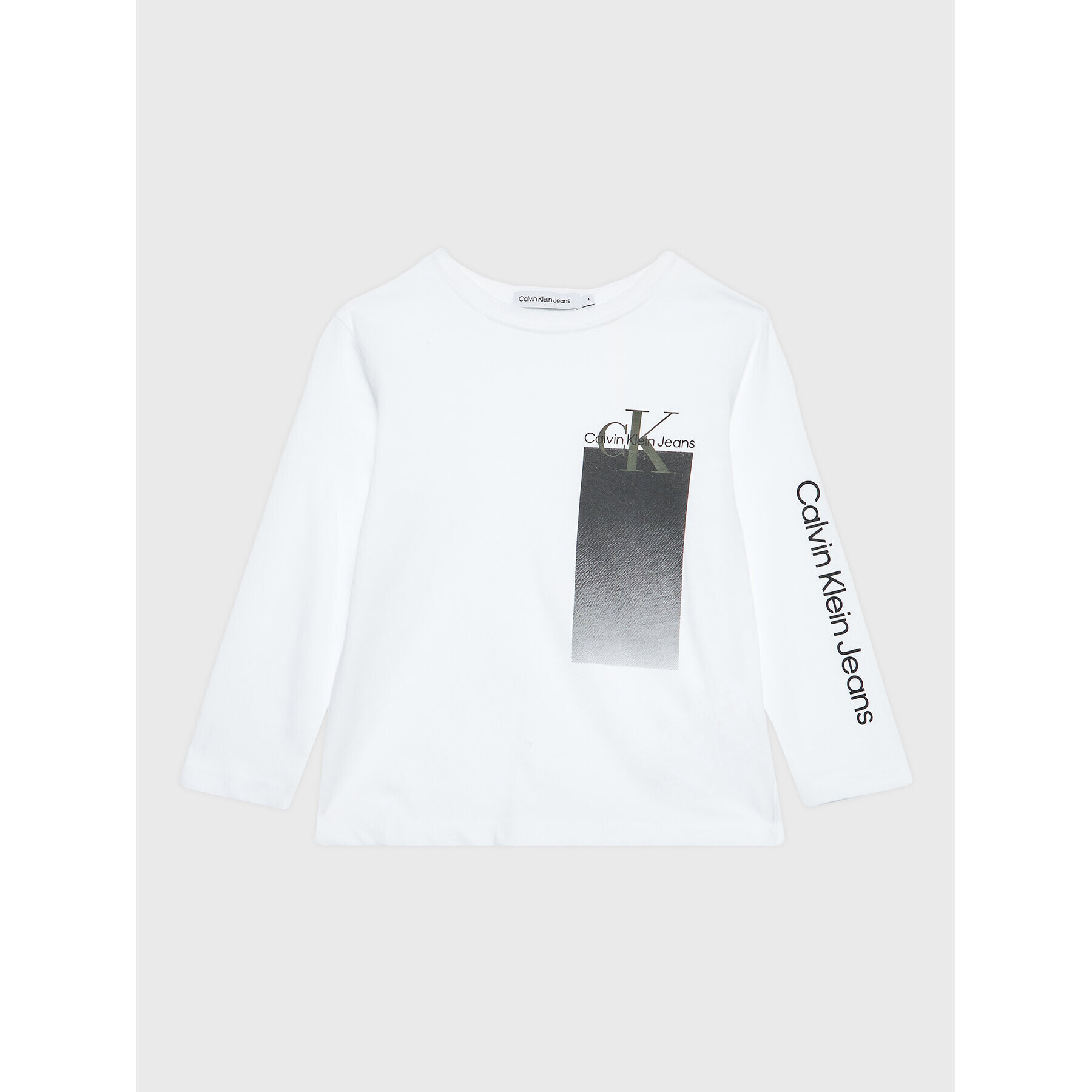 Calvin Klein Jeans Блуза Gradient IB0IB01448 Бял Regular Fit - Pepit.bg
