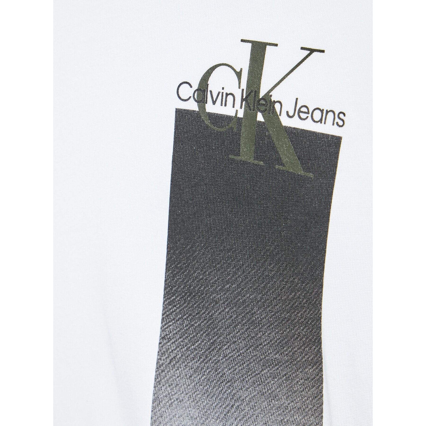 Calvin Klein Jeans Блуза Gradient IB0IB01448 Бял Regular Fit - Pepit.bg